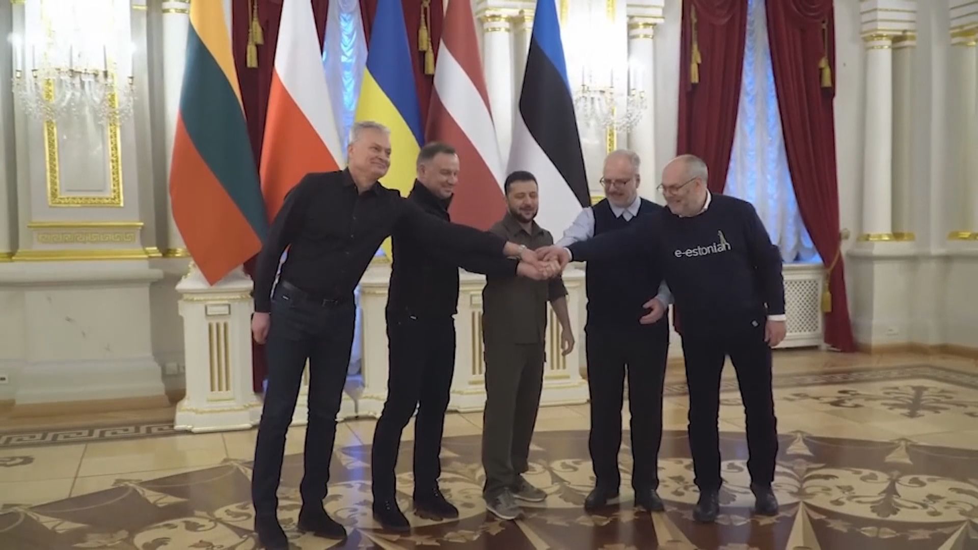 波蘭及波羅的海三國總統到訪基輔