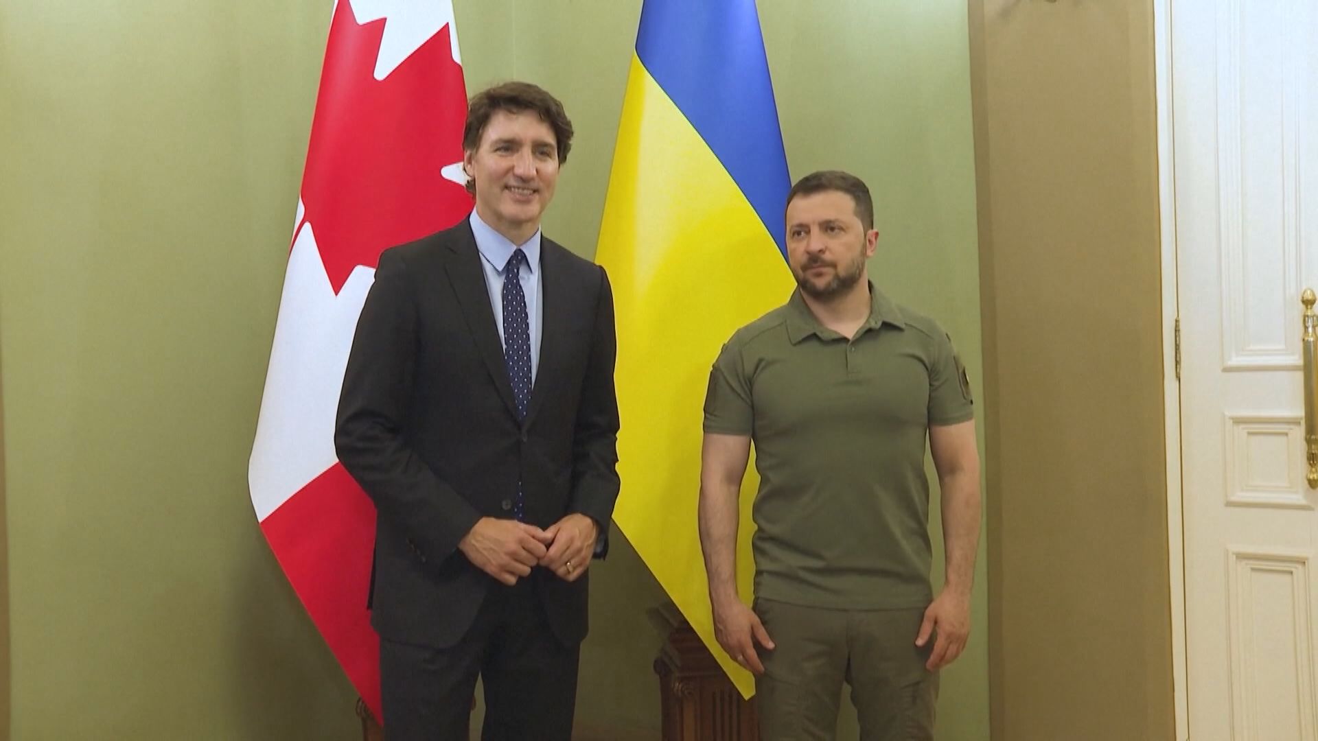 杜魯多與澤連斯基會面 澤連斯基：烏克蘭正展開反攻