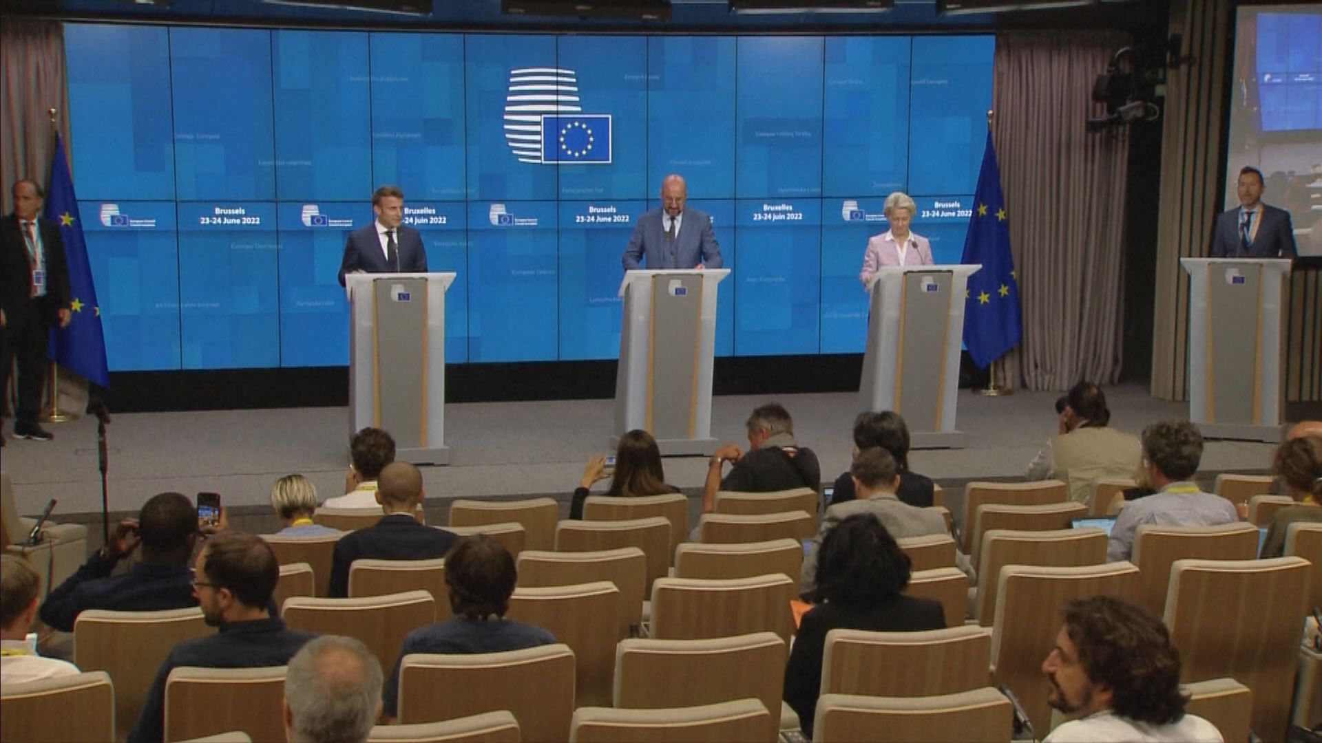 歐盟同意烏克蘭及摩爾多瓦成為歐盟候選國