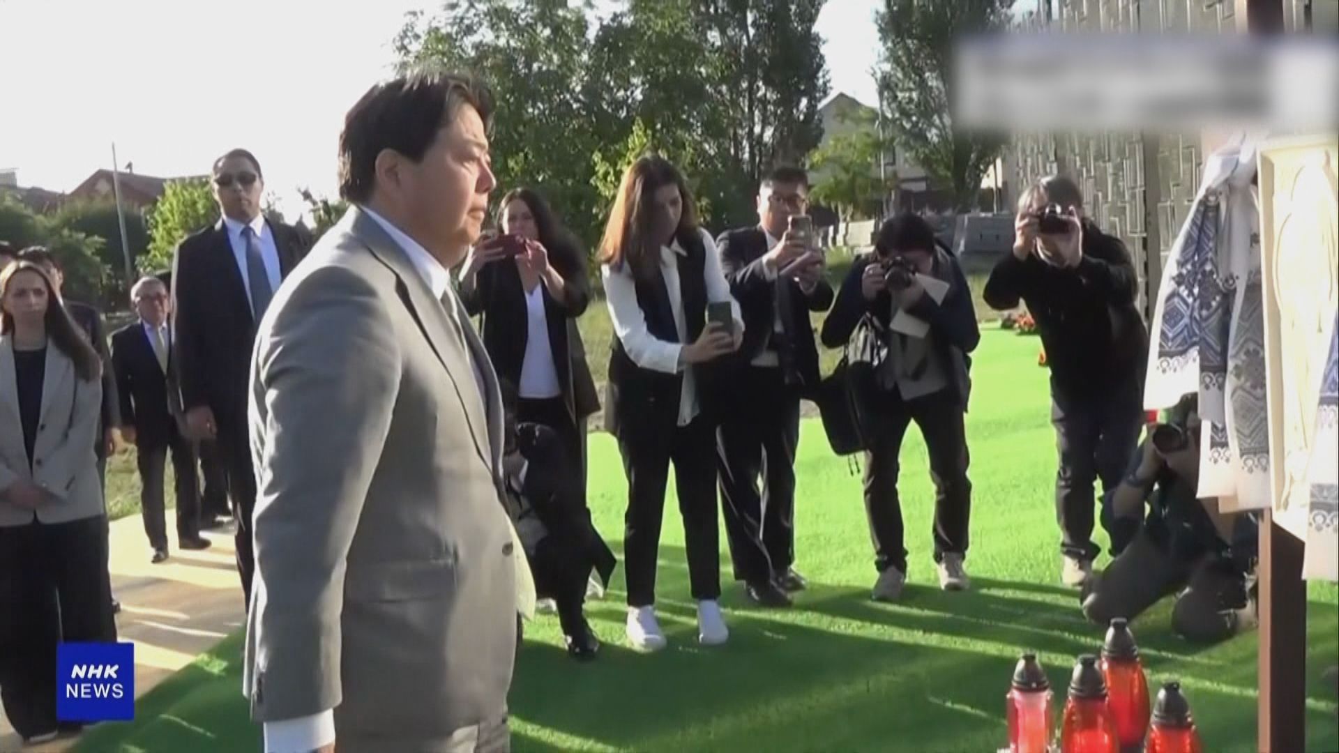 日本外相林芳正到訪烏克蘭