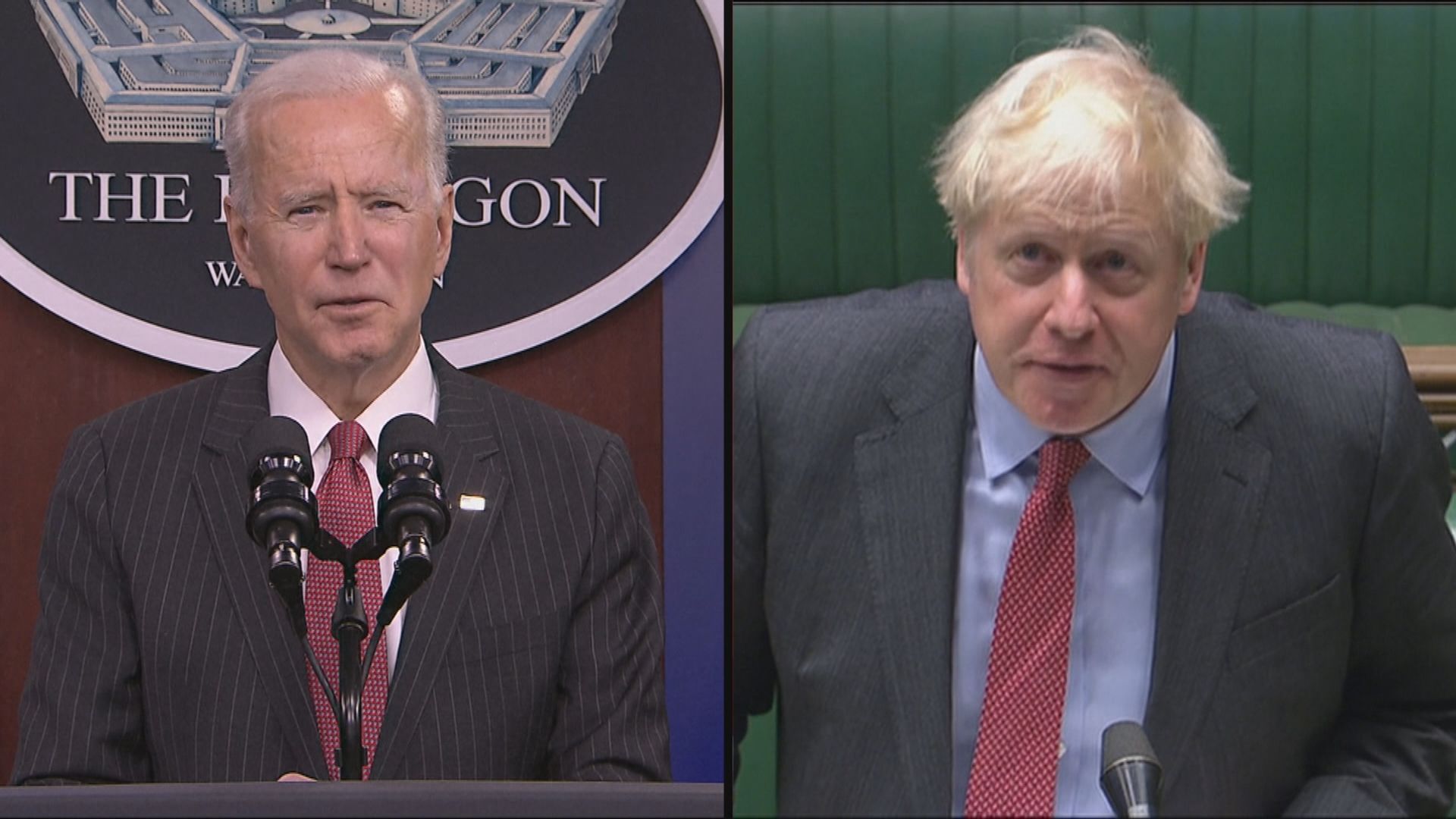 拜登與約翰遜通電話指仍有外交關鍵窗口化解烏克蘭危機