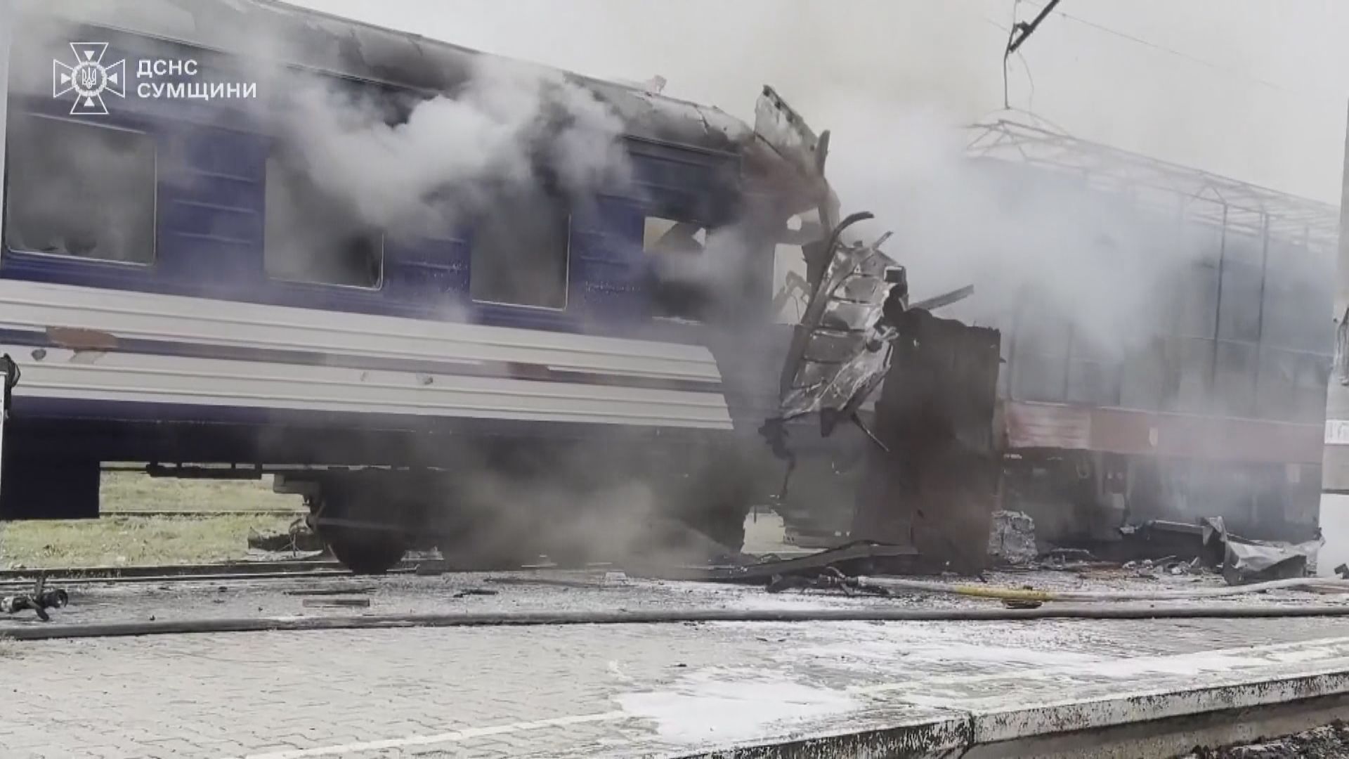 烏克蘭指客運列車遭俄羅斯無人機攻擊　至少1死30傷