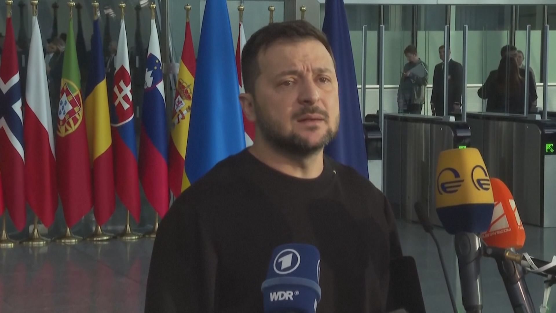 澤連斯基到訪北約總部 稱烏需更多防空系統