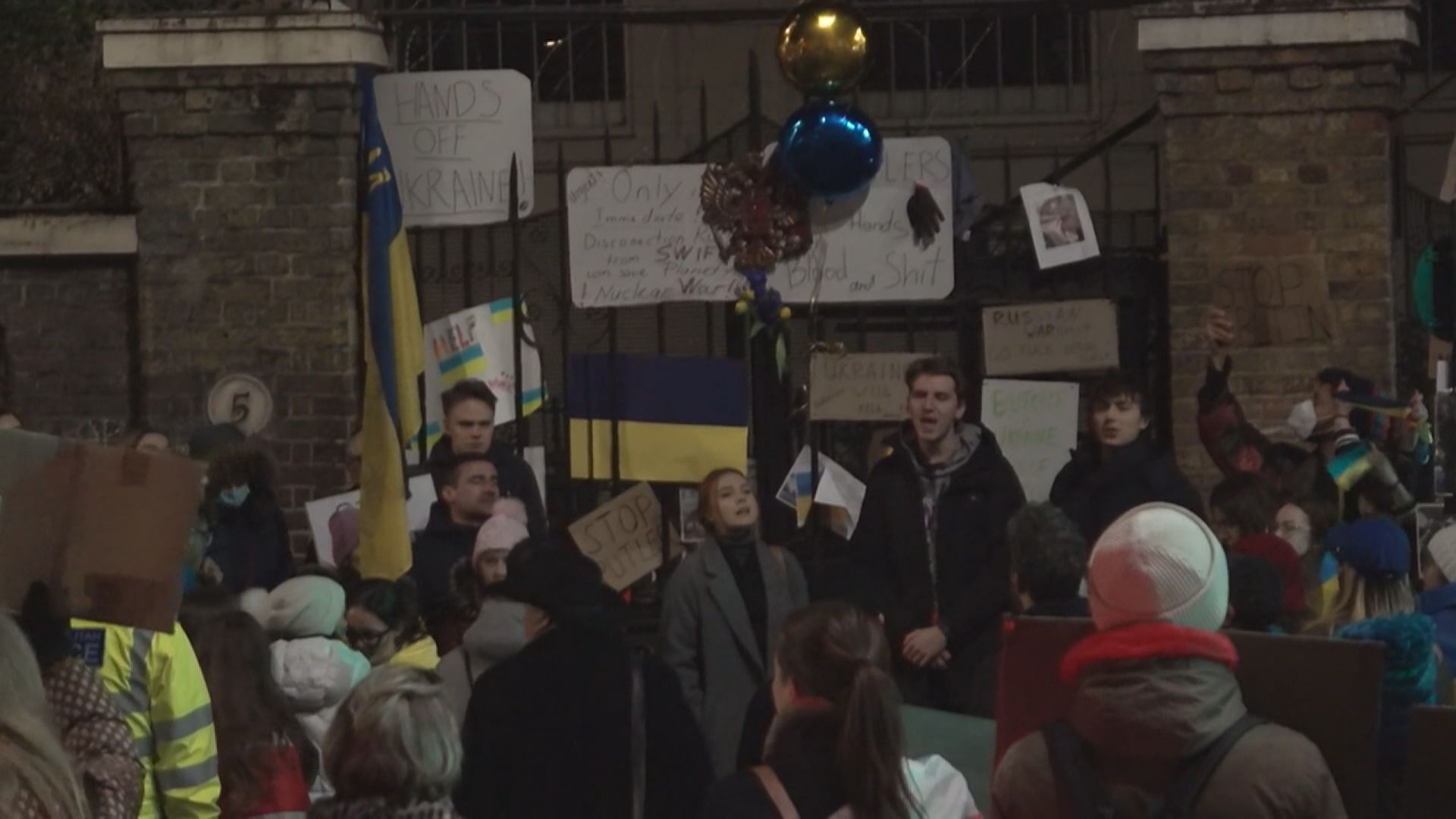 全球各地有示威反對俄羅斯入侵烏克蘭