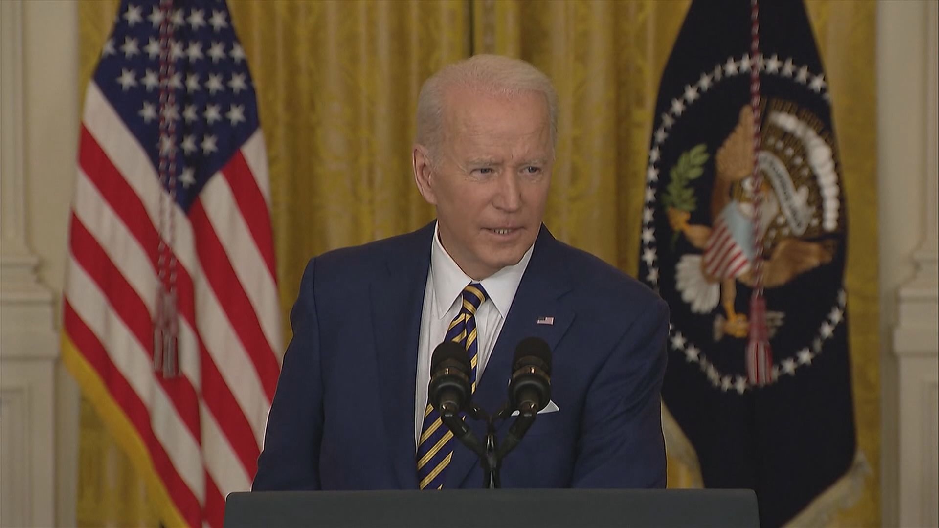 拜登稱若俄軍越境進入烏克蘭將被視入侵