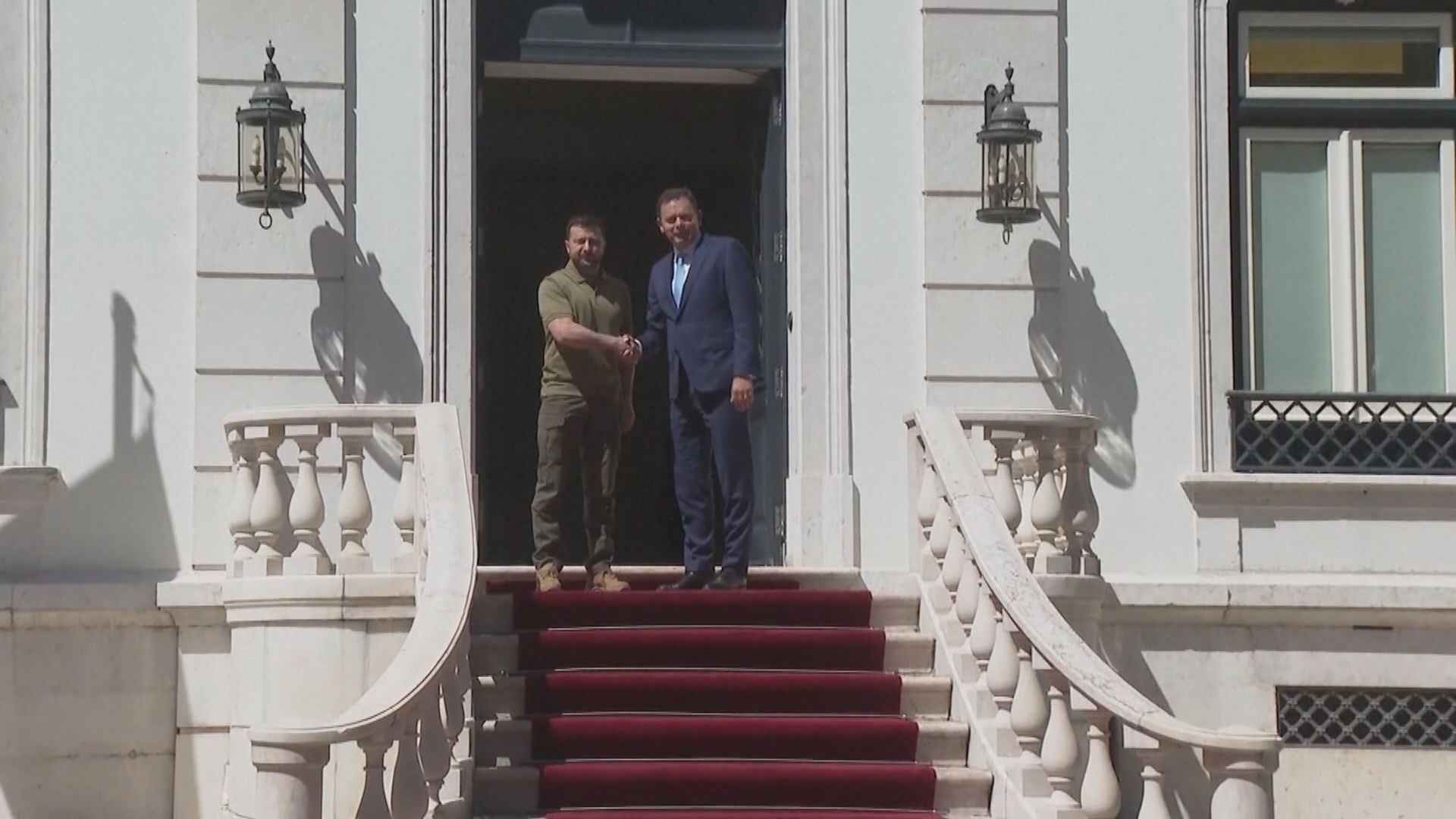 澤連斯基訪葡萄牙比利時 獲承諾提供軍援及F-16戰機