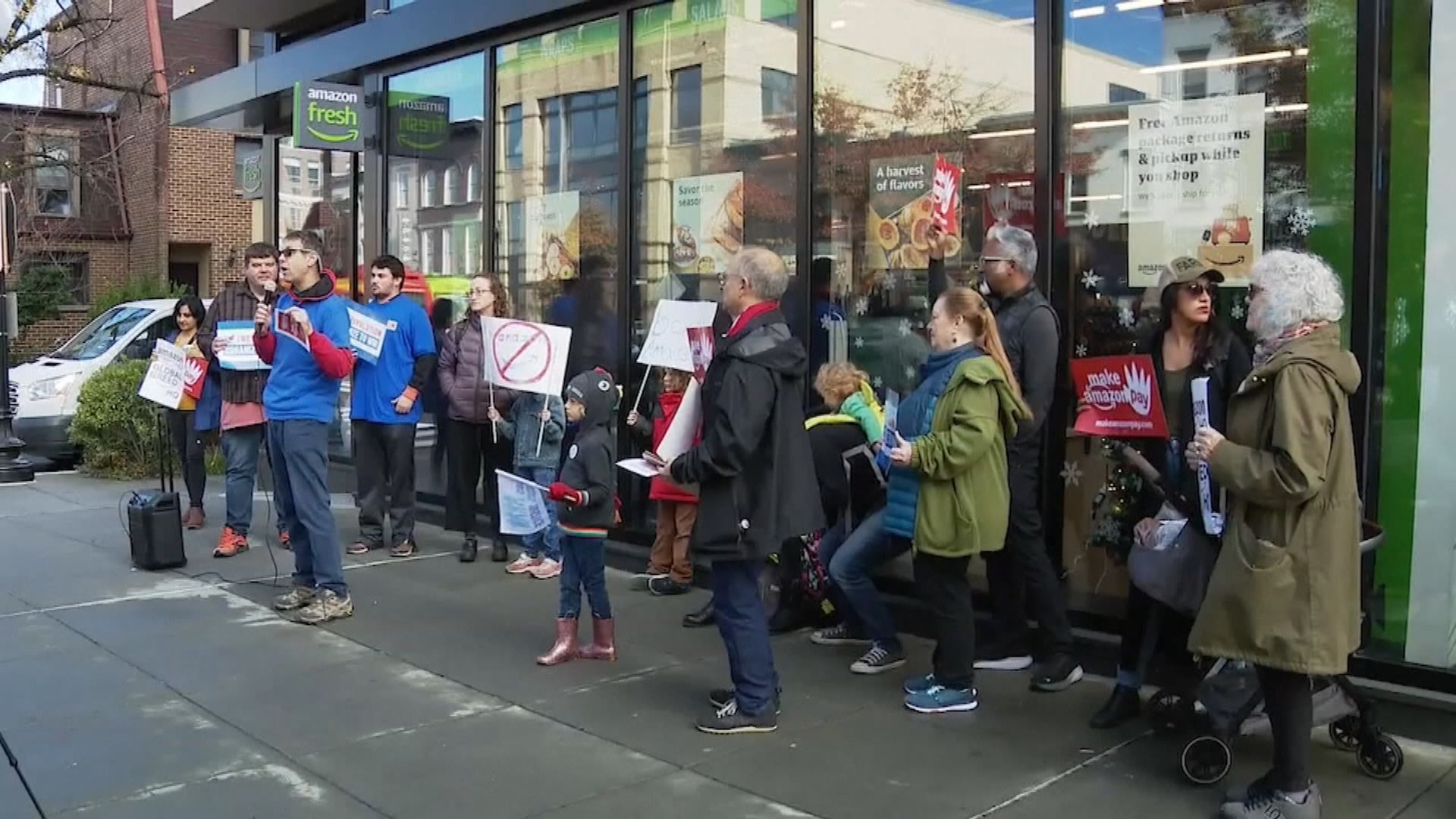 亞馬遜多國員工示威要求加薪