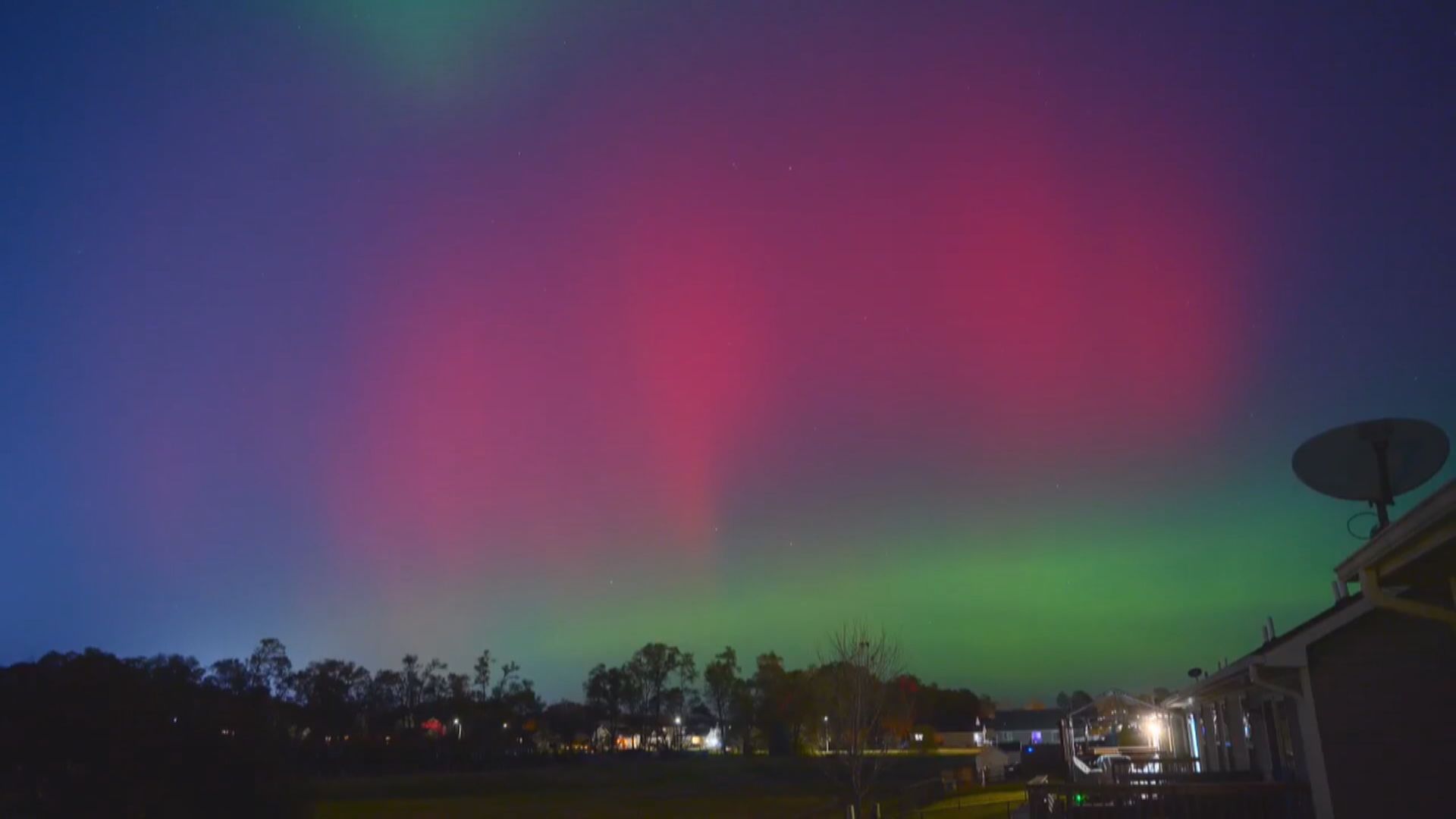 全球多個低緯度地區出現難得一見的北極光