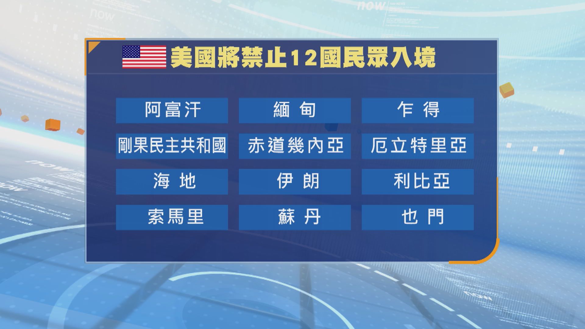 特朗普恢復「旅行禁令」　禁止或限制19國民眾入境