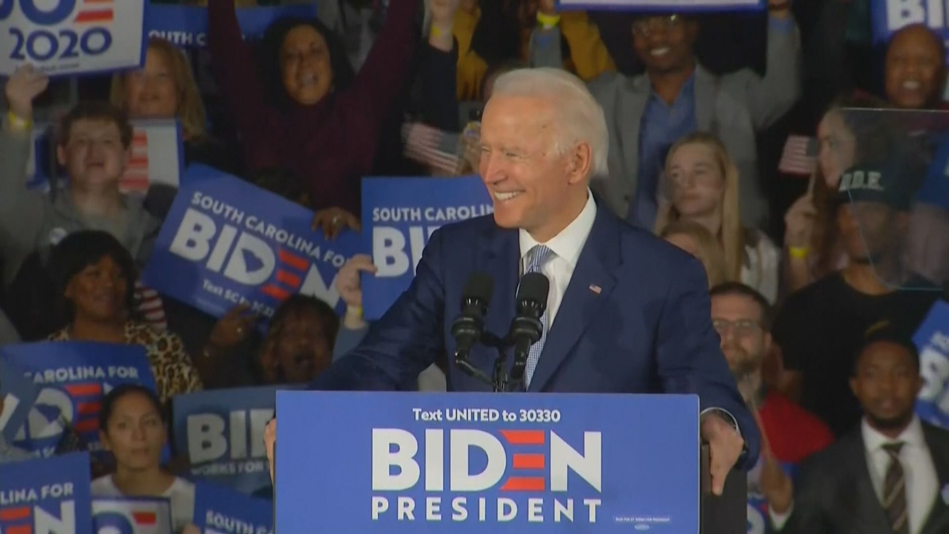 拜登勝出民主黨南卡州總統初選