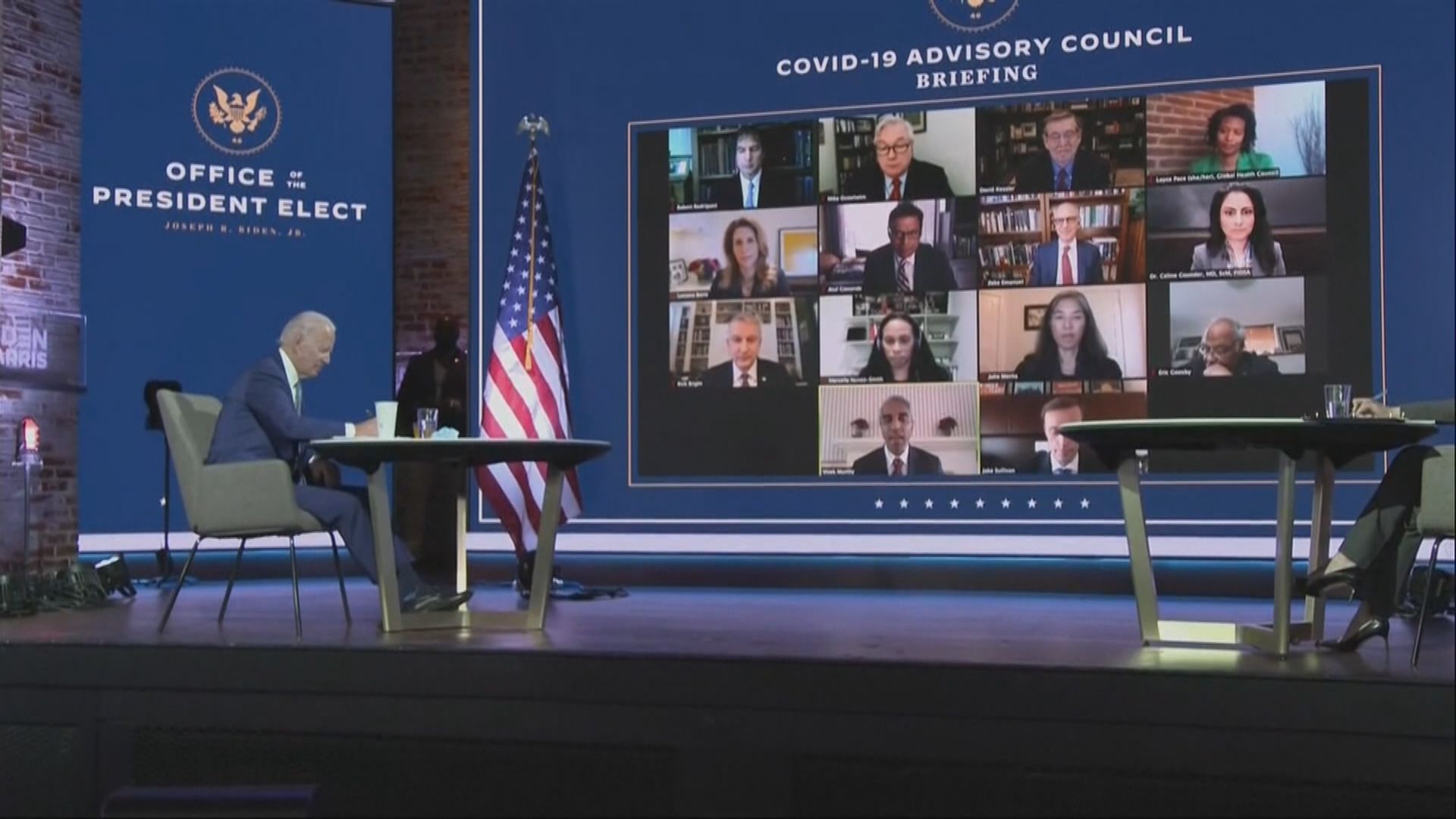 拜登和抗疫專責小組開會　呼籲民眾戴口罩