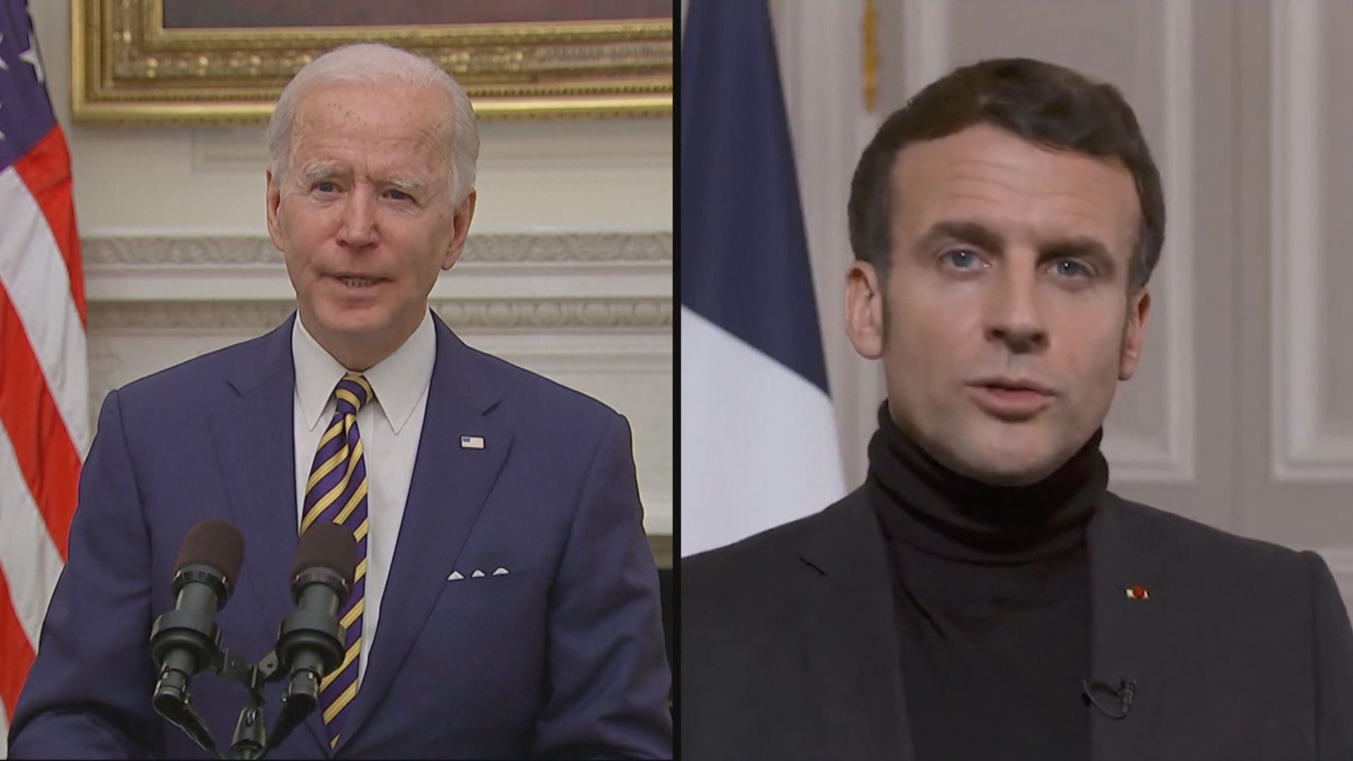 拜登與馬克龍通話　冀透過北約及歐盟加強跨大西洋關係