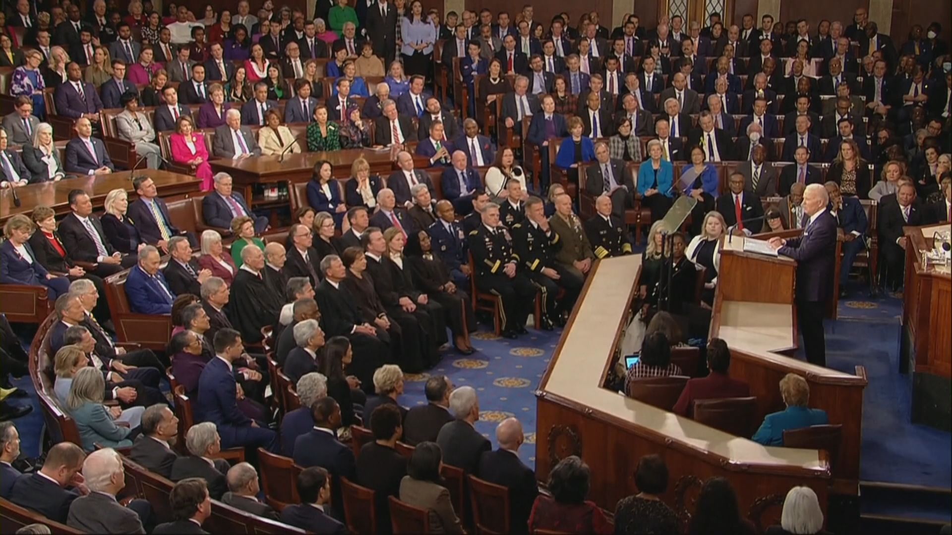 美國總統拜登發表國情咨文