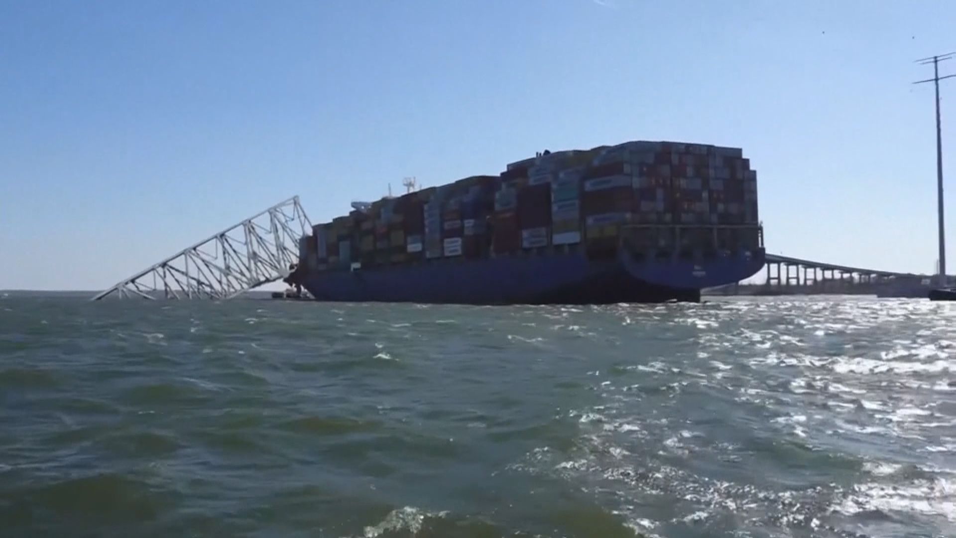 巴爾的摩撞橋事故 當局指殘骸需先切割才可移走