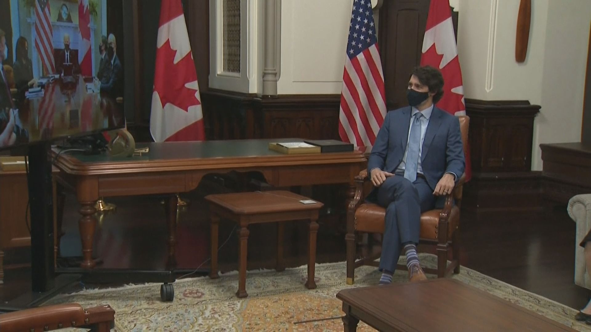 拜登聲援兩名在中國被扣押加拿大人