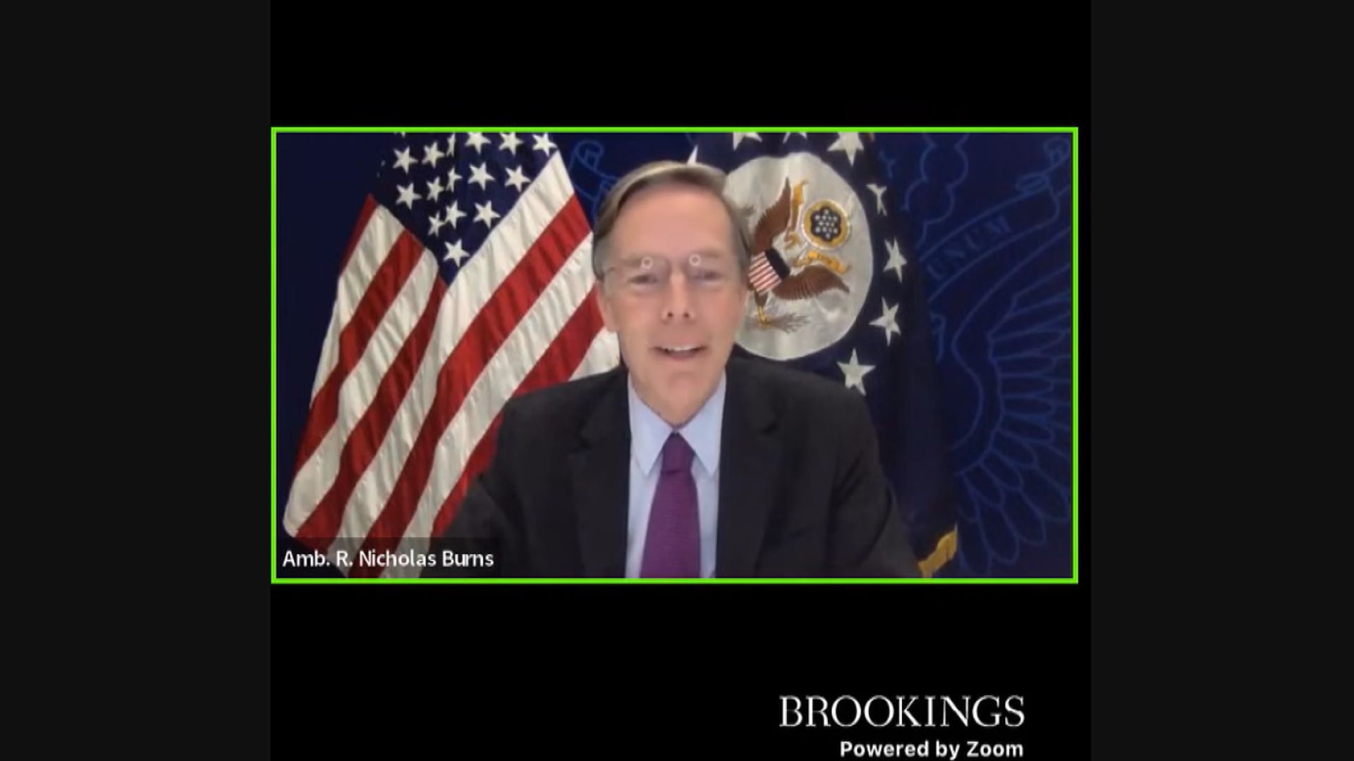 伯恩斯指中美競爭關係不需演變為衝突