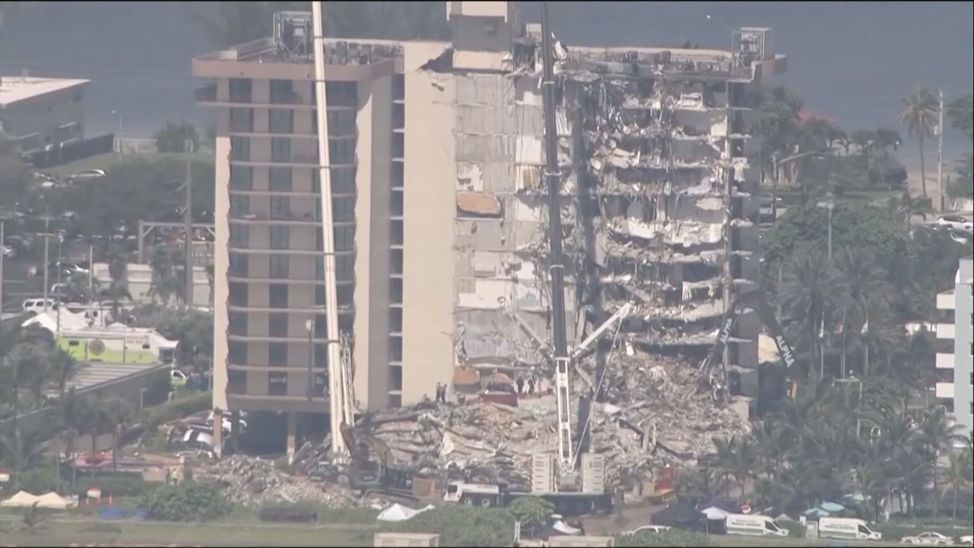 佛羅里達州住宅大樓倒塌增至九死