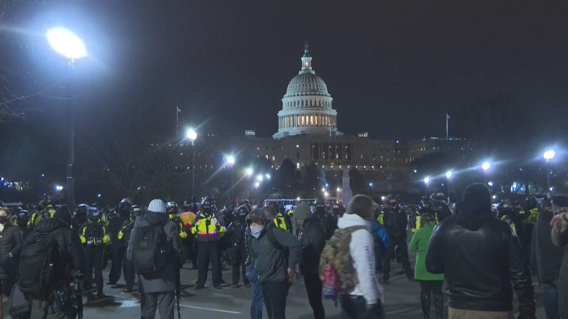 華盛頓宵禁　據報仍有特朗普支持者流連