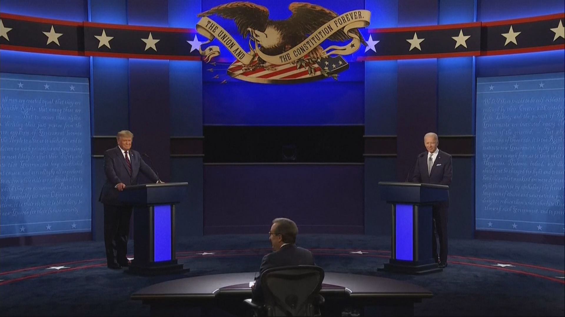 美國兩黨總統候選人舉行首場辯論