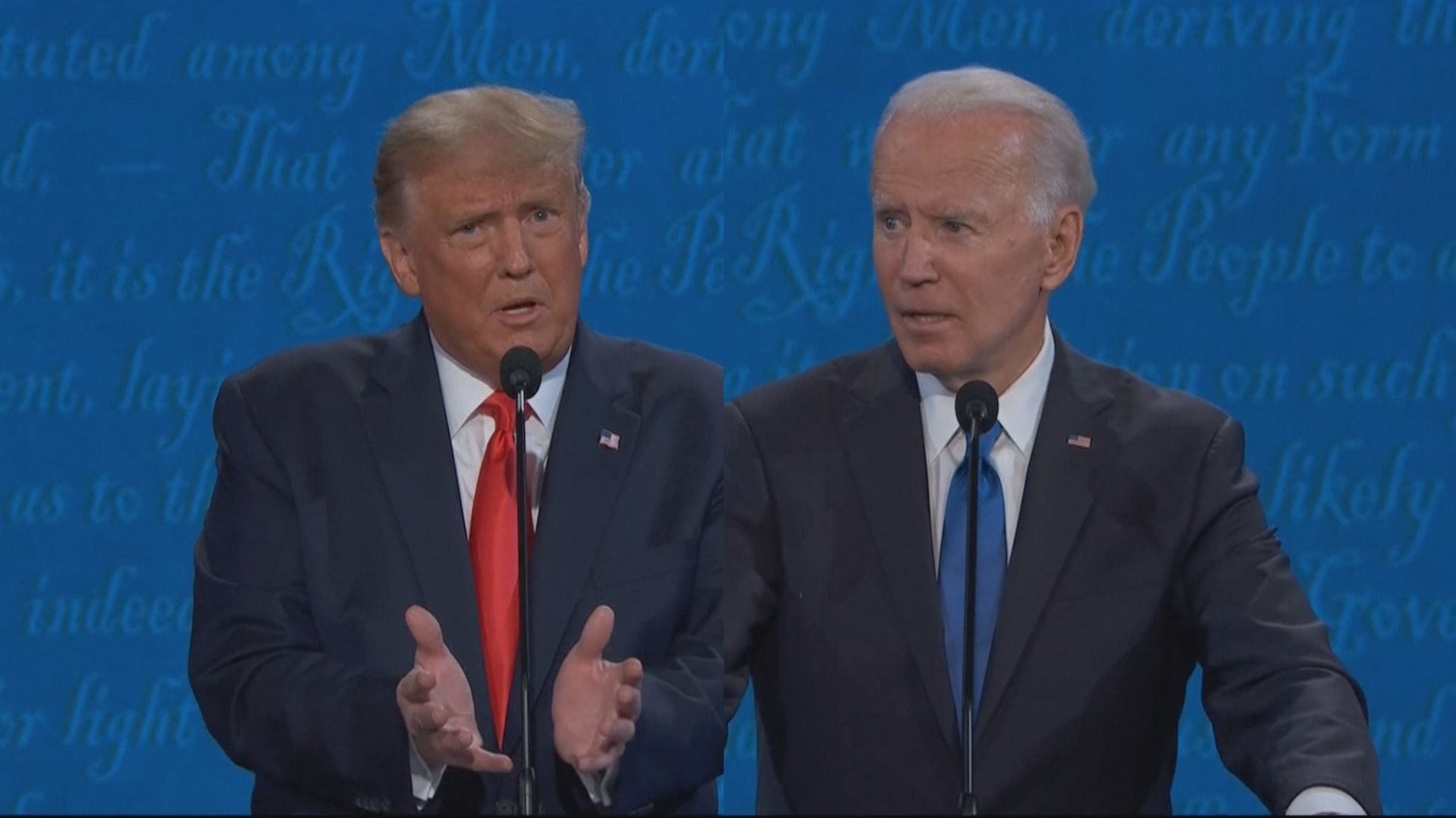 特朗普與拜登就疫情與涉及中國利益衝突問題互相攻擊