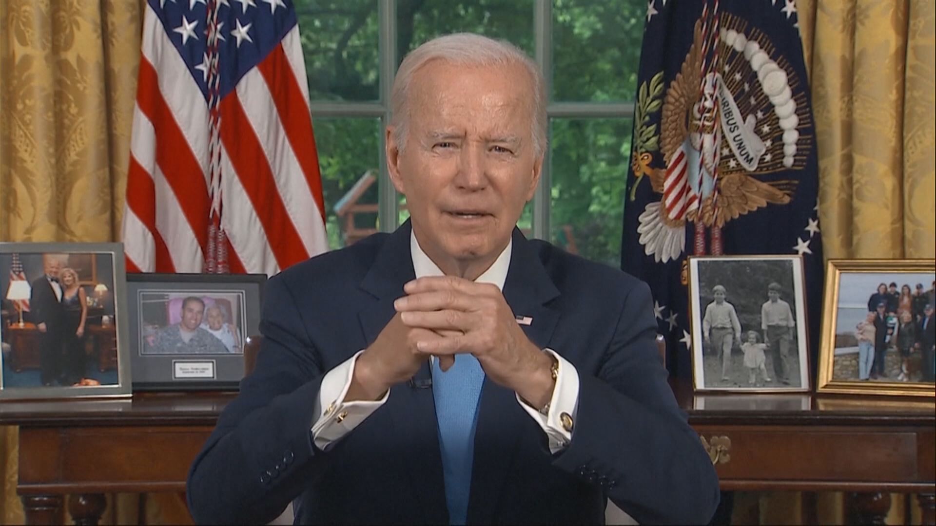 拜登發表講話 形容暫停債務上限令國家避過危機