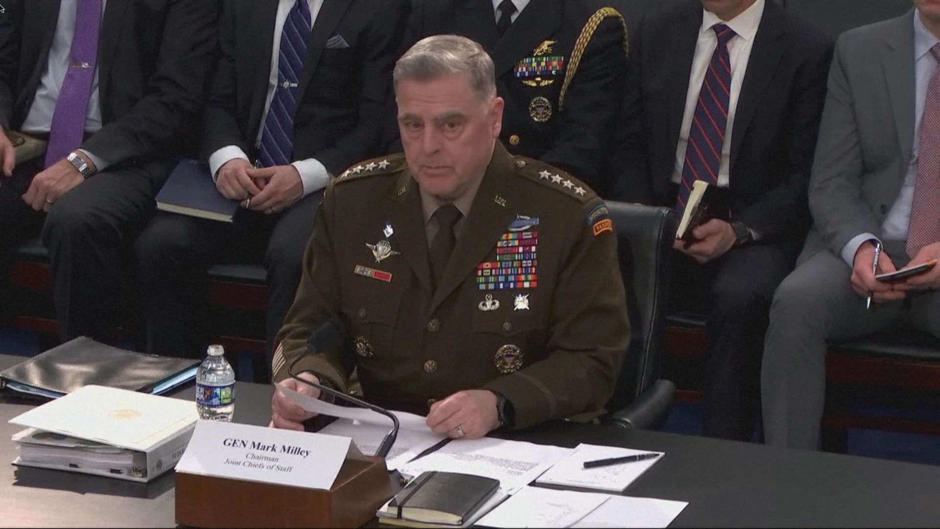 米利指美國須保持應對與中國衝突能力