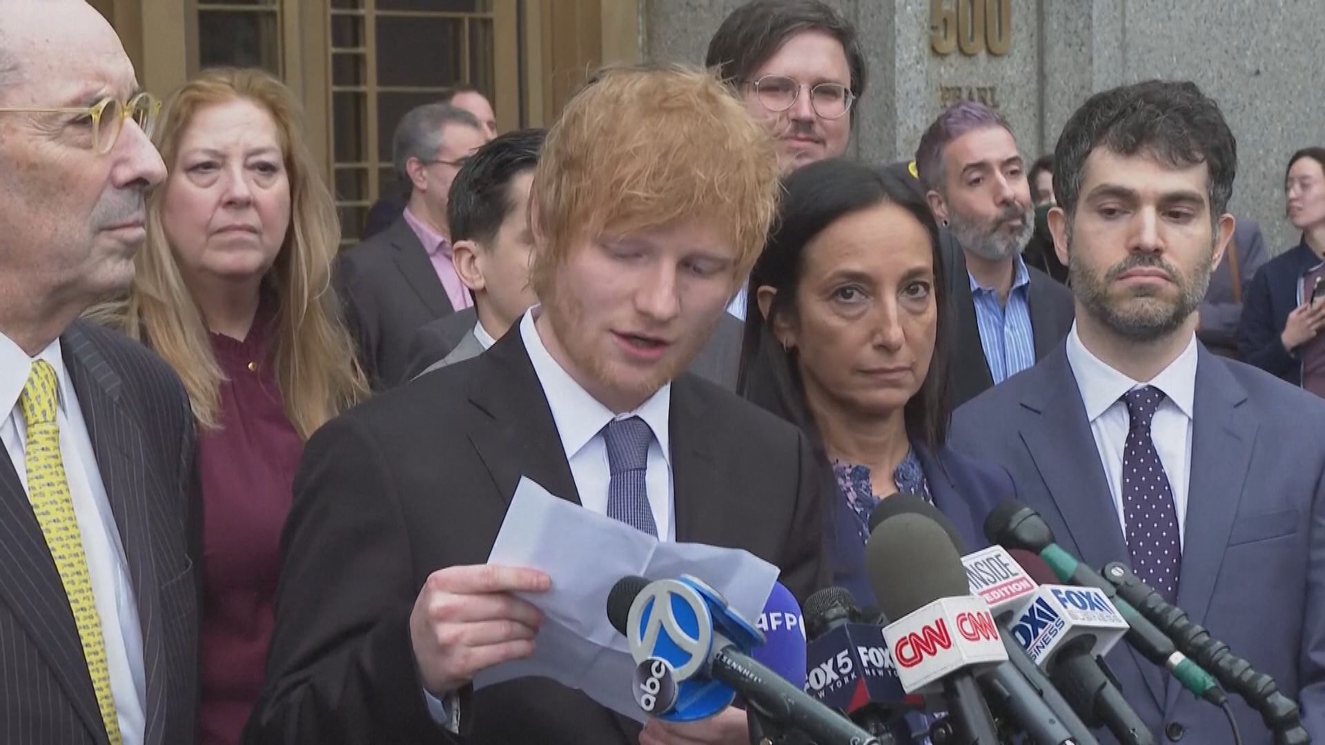 美國抄歌訴訟Ed Sheeran獲判勝訴