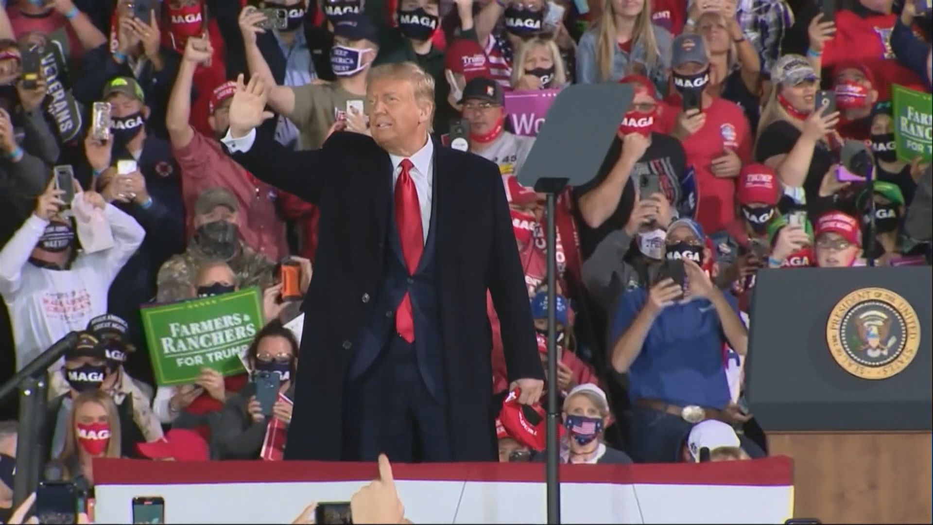 特朗普到艾奧瓦州造勢　支持度仍落後民主黨對手拜登