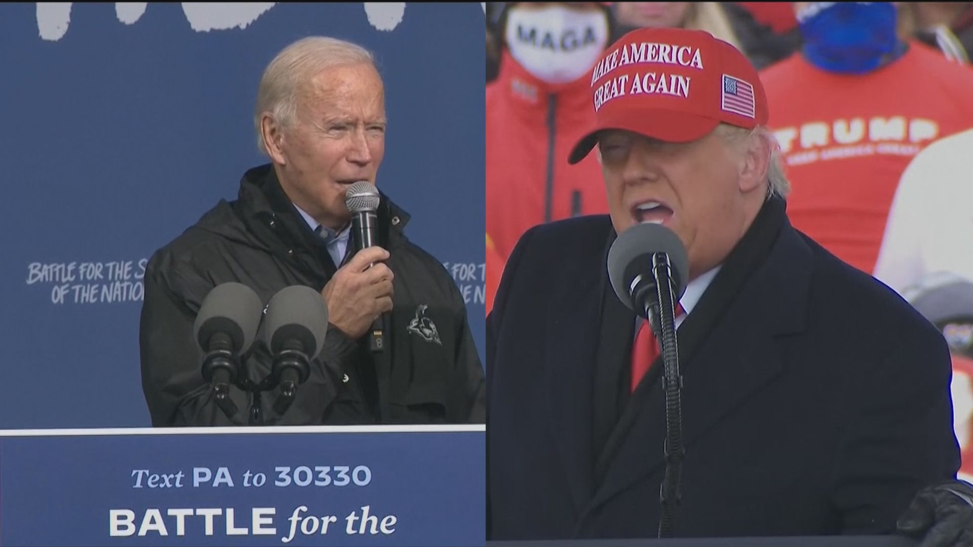 【最後倒數】特朗普一日內走訪五搖擺州份　拜登籲黑人選民投票