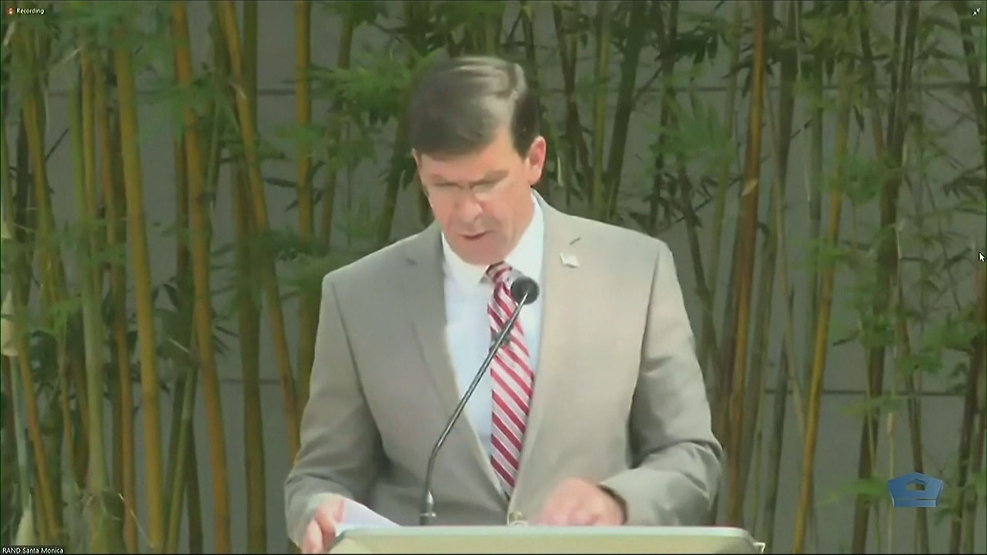 美國防部長：中國是美國首要戰略競爭對手