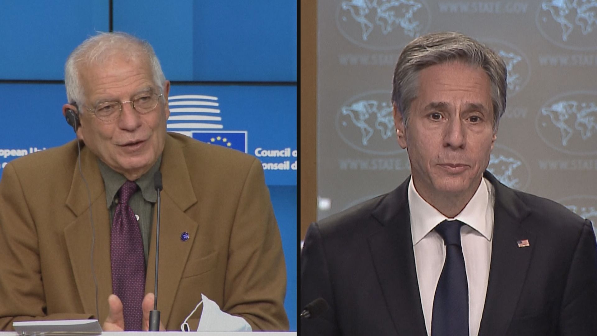 美國務卿與歐盟代表通話同意在中國問題上合作