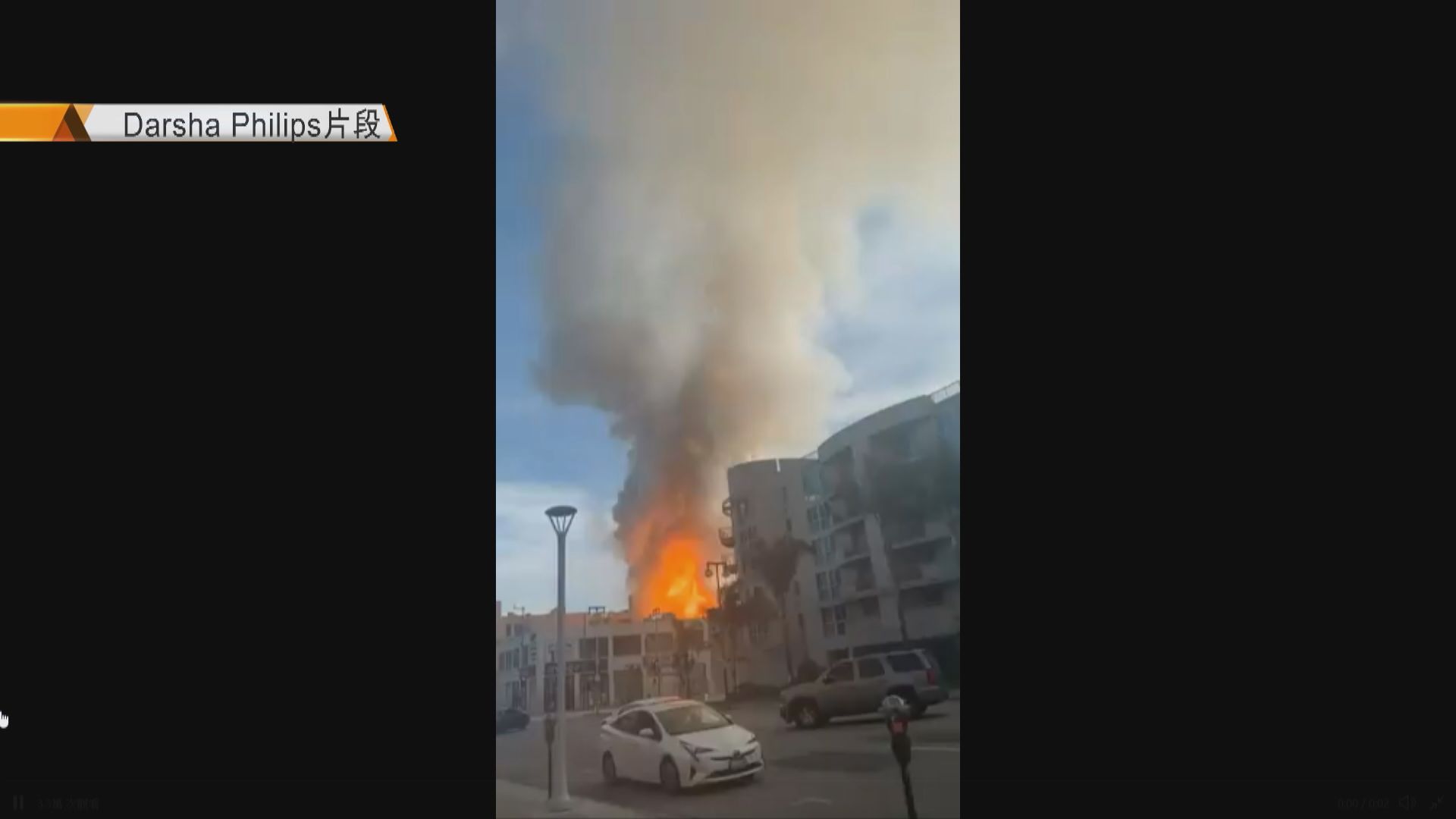 洛杉磯一幢商業大樓爆炸　十名消防員受傷