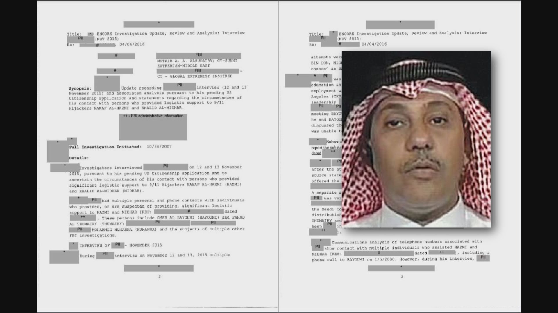 美國FBI解密首份911文件　劫機者在美有同夥接應