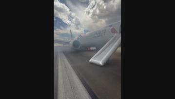 美國波音客機疑起落架故障起火　至少一傷