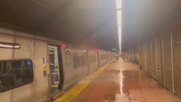 美國東岸暴雨成災　紐約、新澤西州進入緊急狀態　地鐵站變成「水舞間」