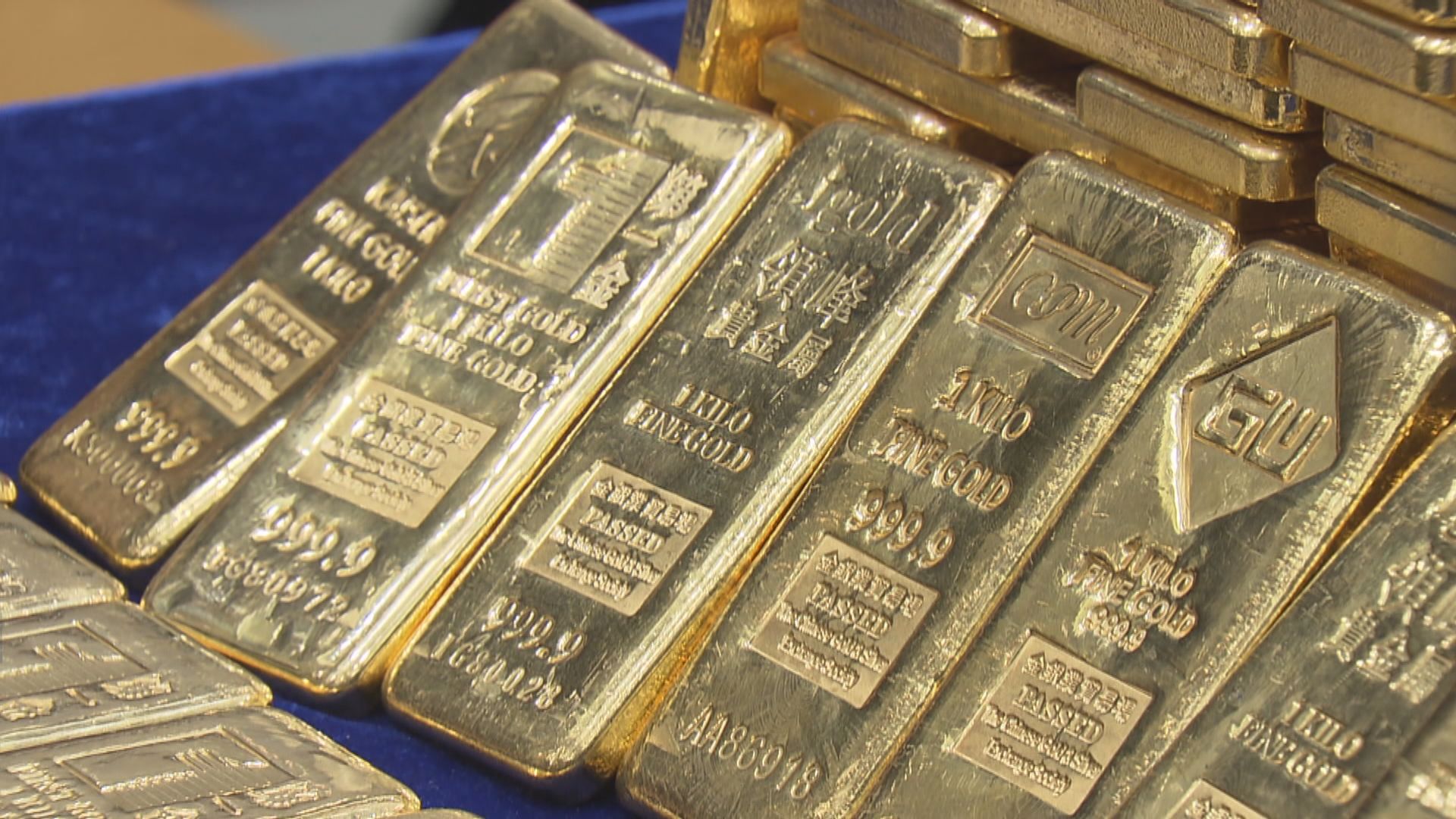 債息及美股走高　國際金價跌逾1%