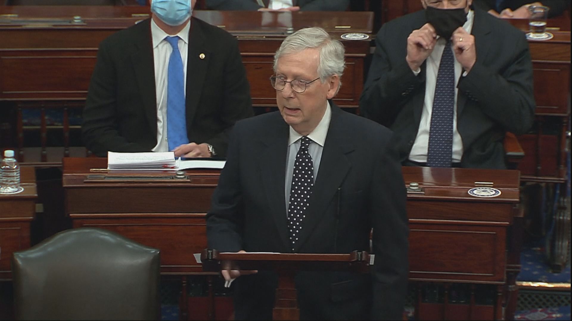 特朗普彈劾聆訊　麥康奈爾籲參議員憑良心投票