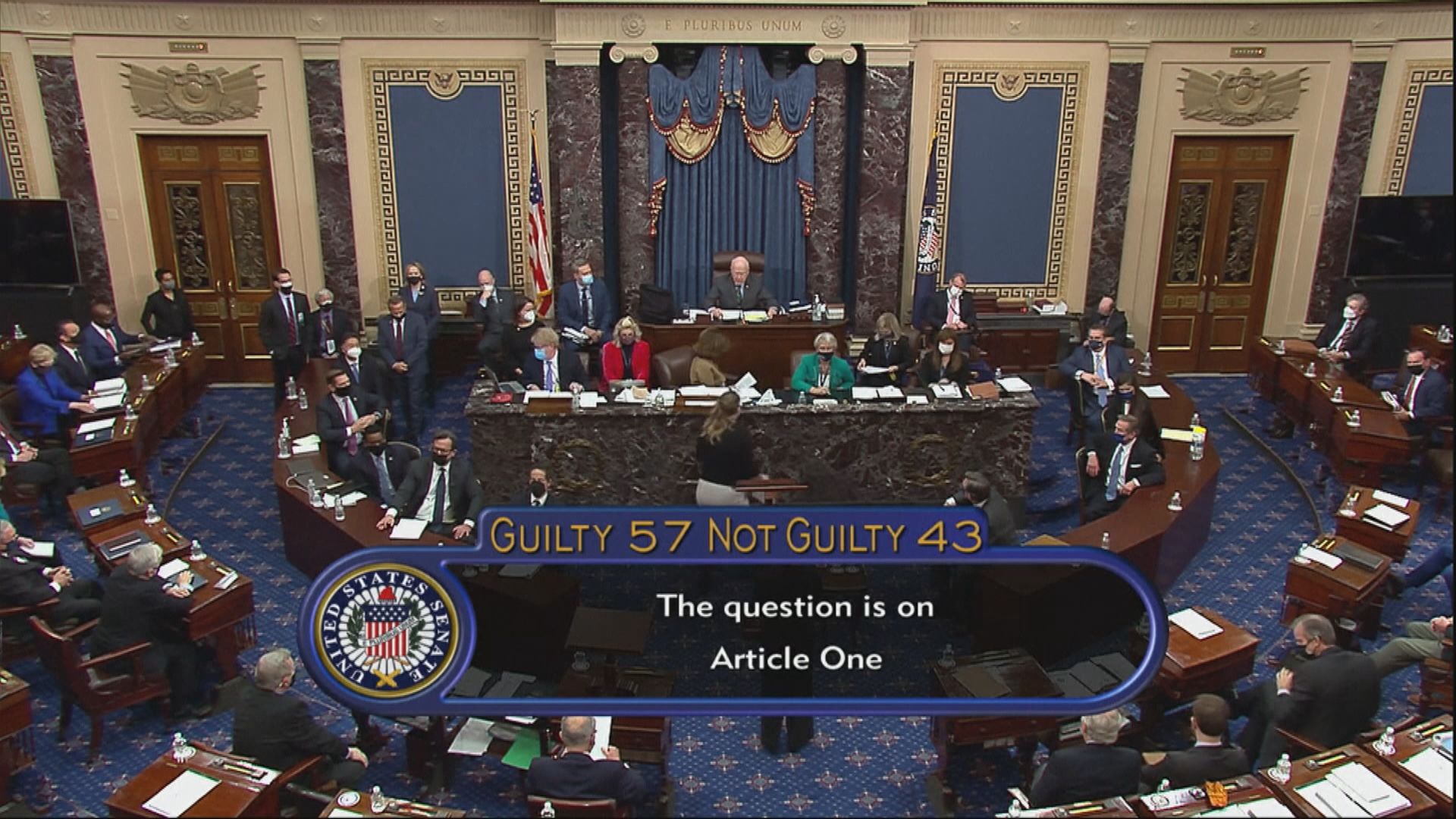 未達三分之二多數定罪門檻　特朗普獲參議院判定無罪