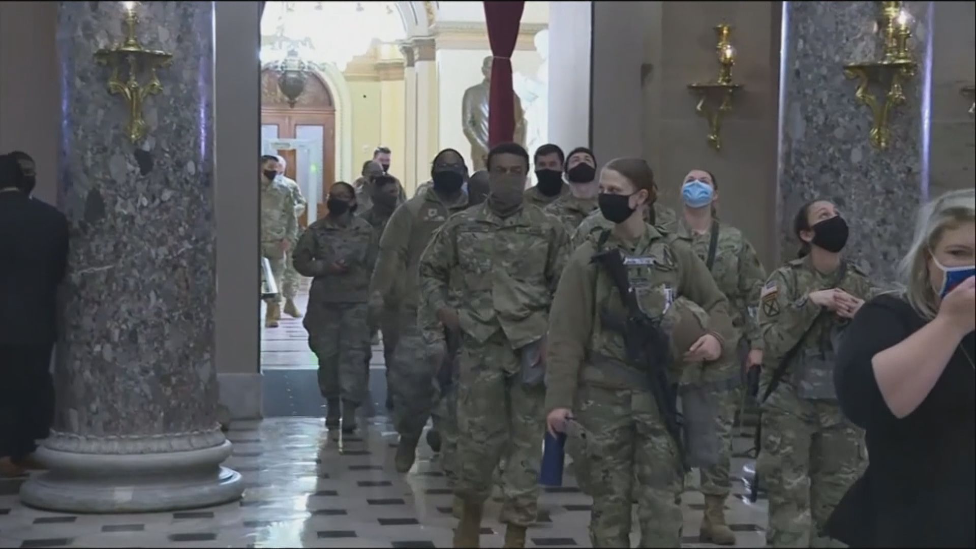 美國12名國民警衛軍遭移離總統就職禮崗位