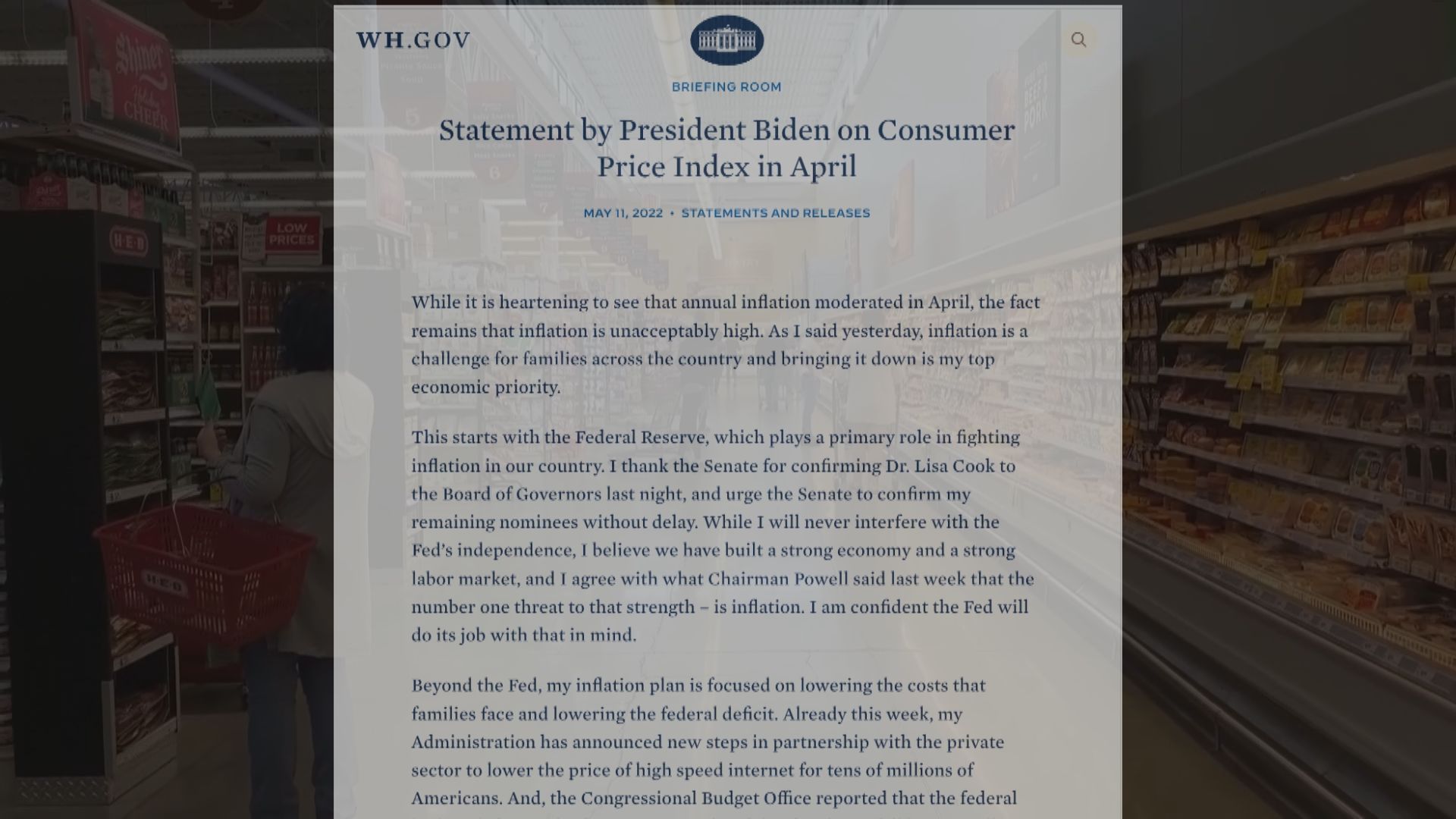 美國4月通脹率回落至8.3%　惟超出市場預期