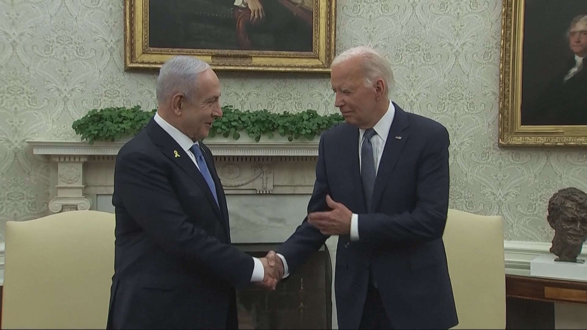 拜登晤內塔尼亞胡　促以哈盡快達成停火協議