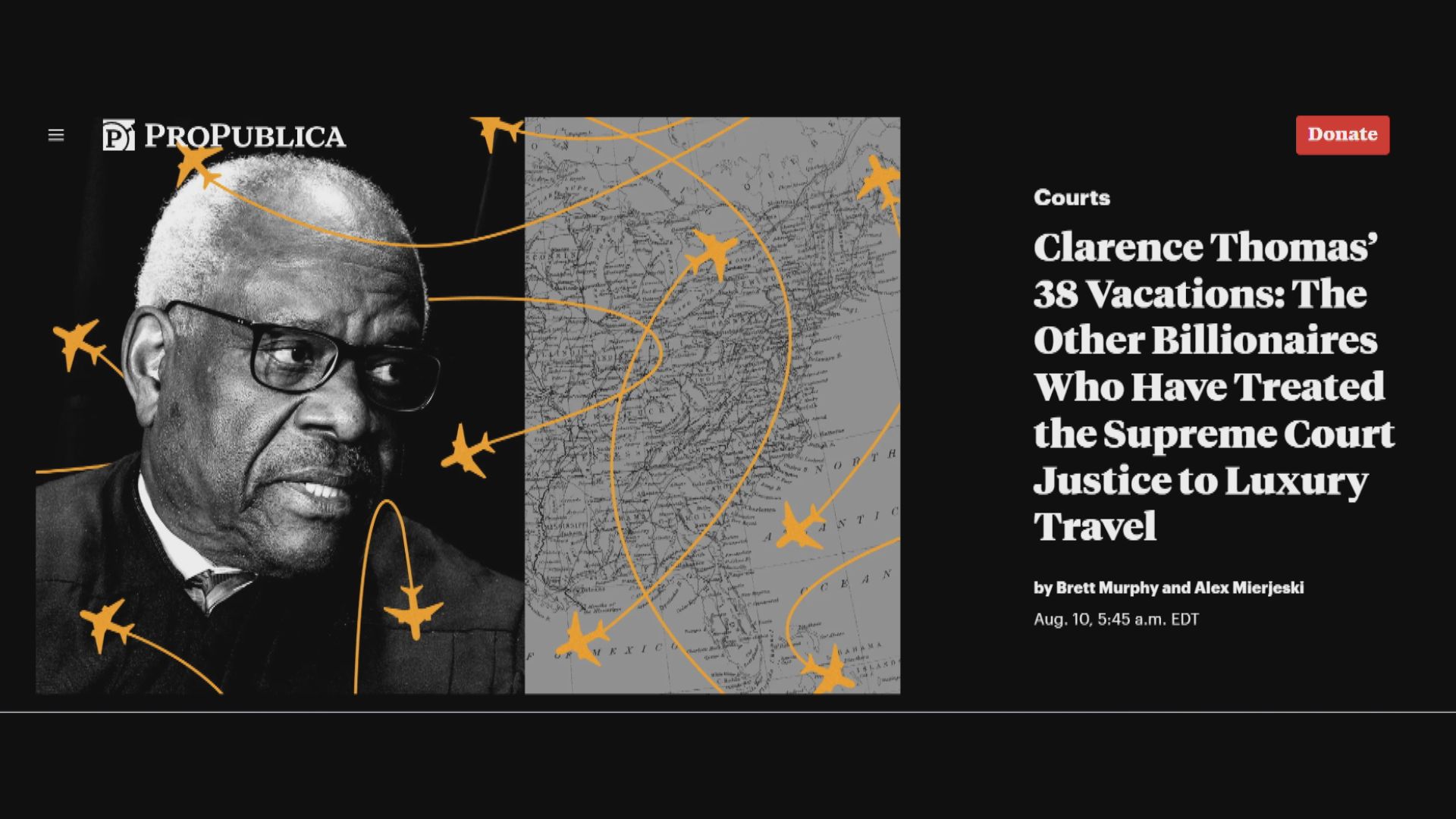 美最高法院大法官托馬斯被指收受富豪款待 面臨辭職壓力