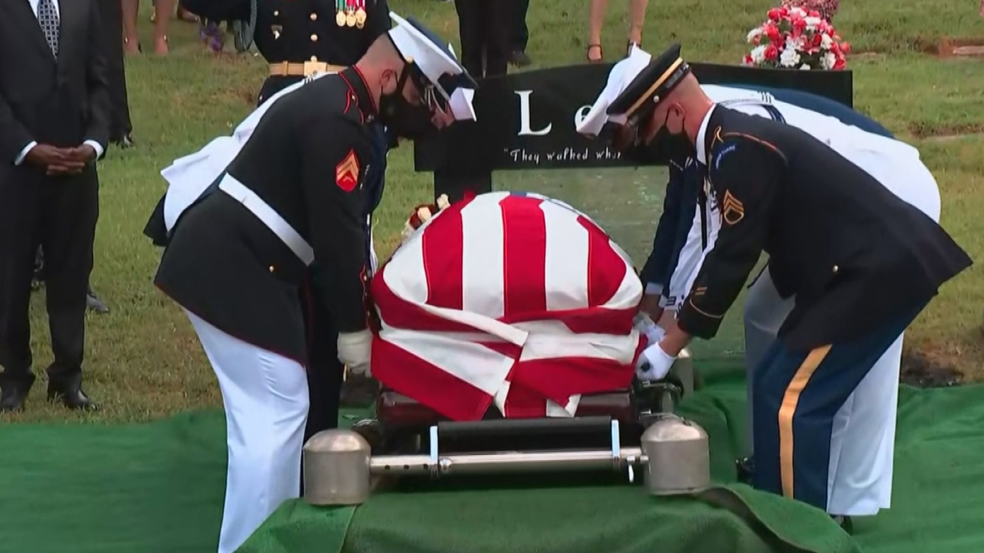 美國黑人民權領袖劉易斯出殯