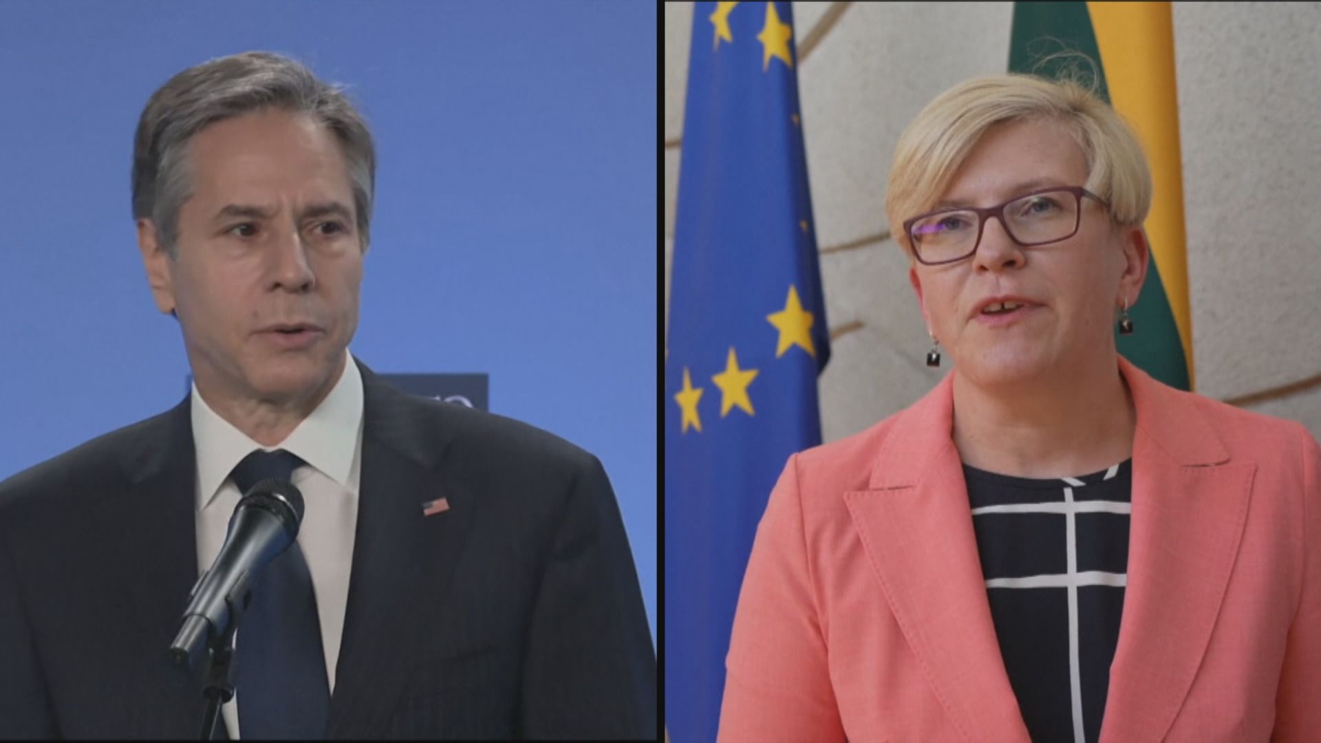 布林肯與立陶宛總理通電話　重申美國支持立陶宛