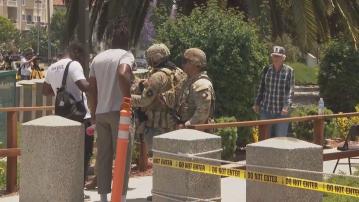 美國海軍陸戰隊人員開始於洛杉磯執勤