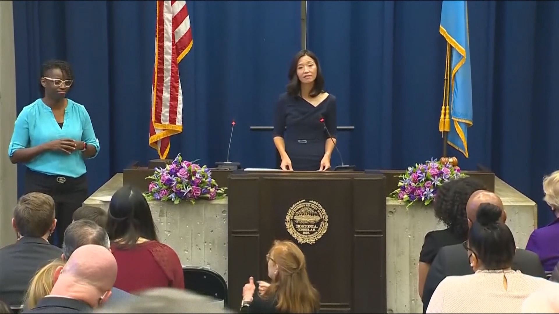 美國波士頓華裔市長吳弭宣誓就職