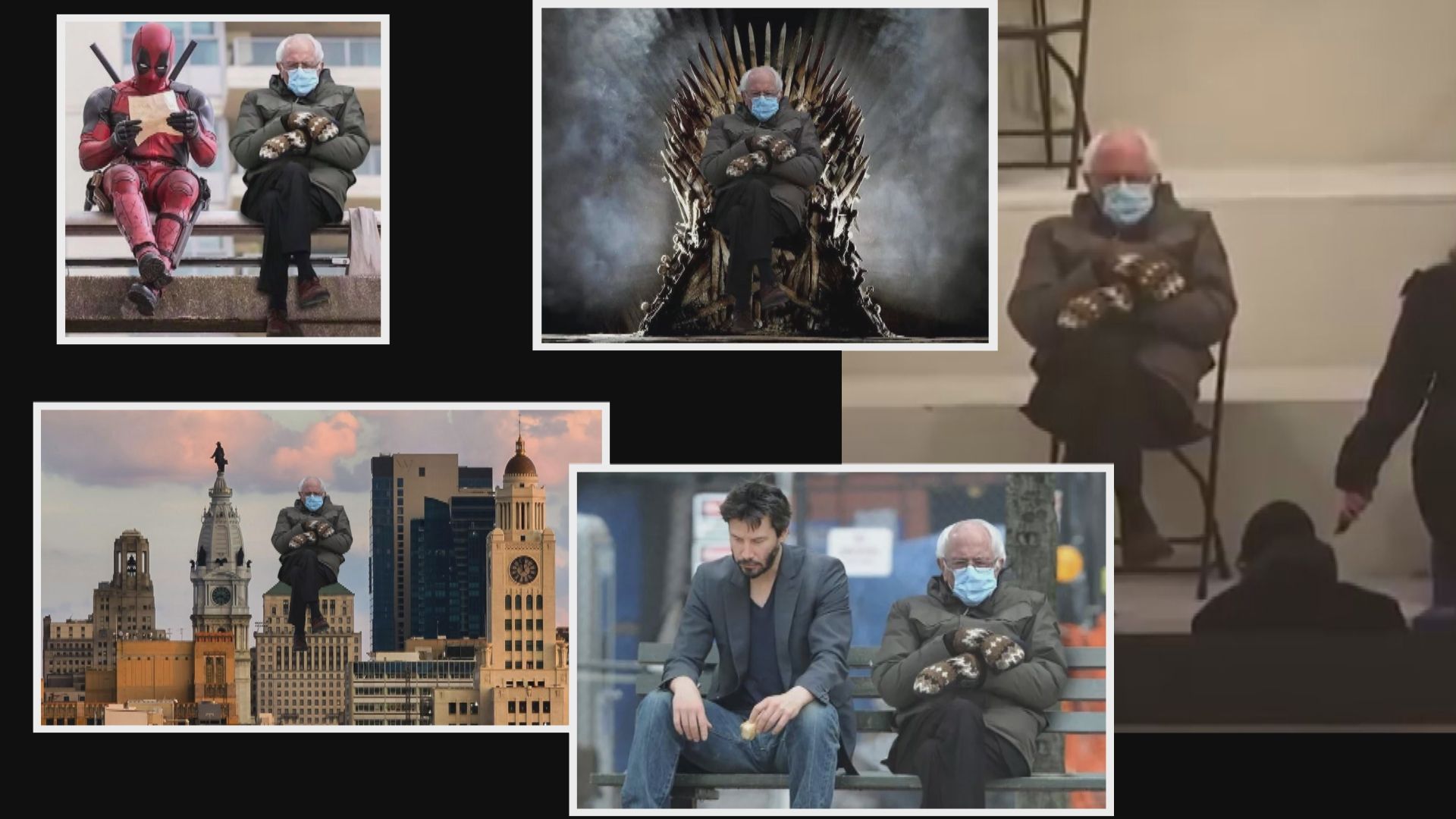 美參議員桑德斯總統就職禮打扮成為網絡熱話