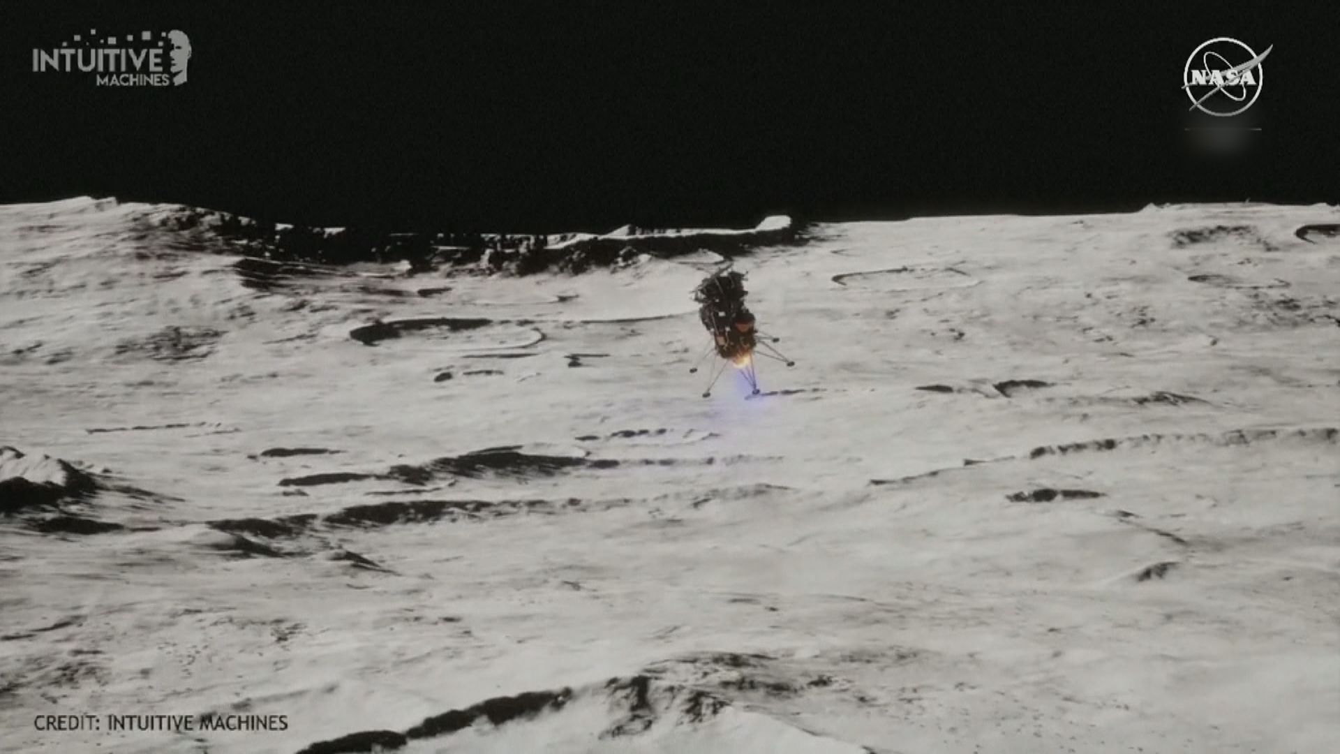 美國私人企業研發月球登陸器「奧德修斯」成功登月