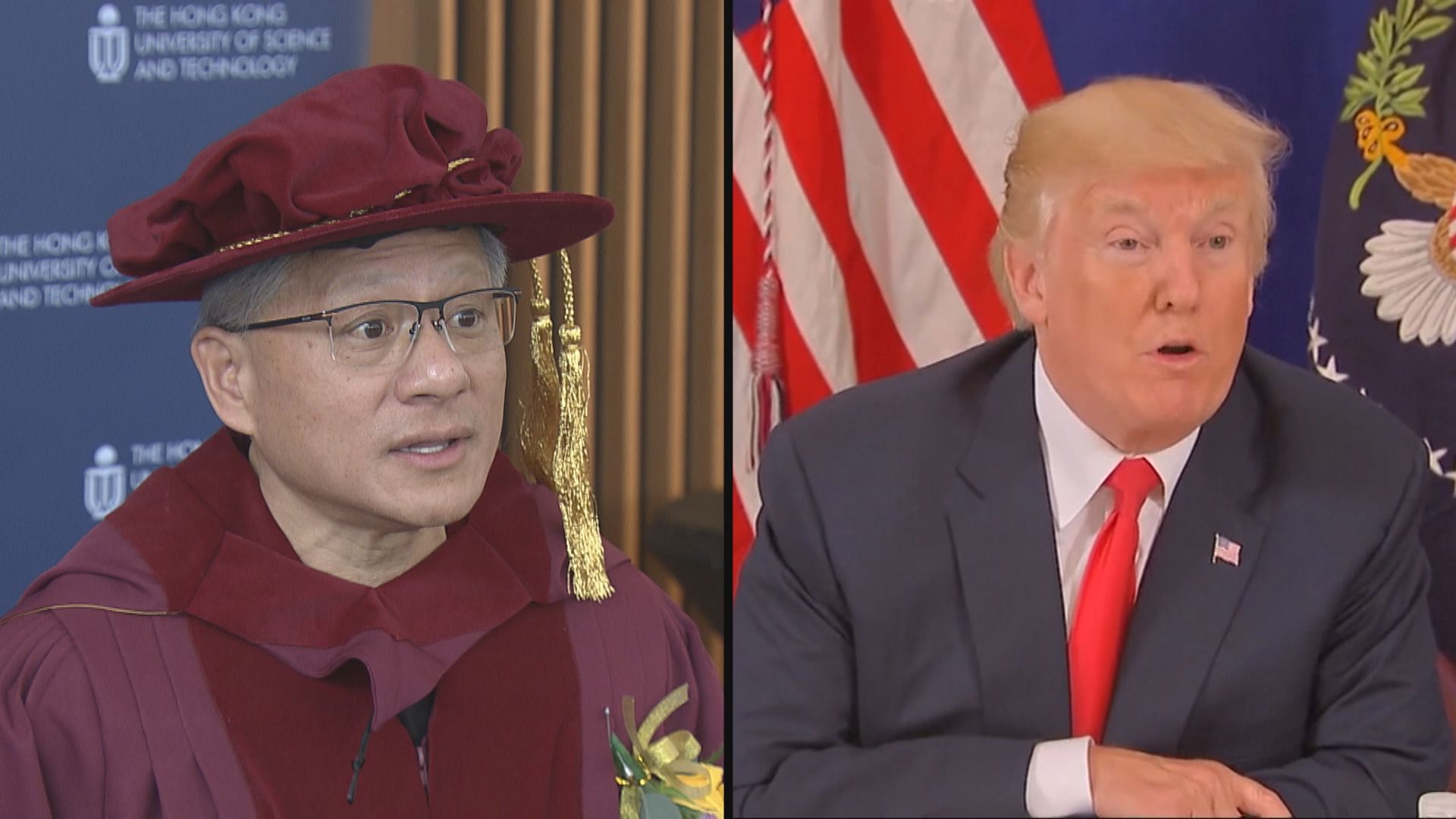 特朗普晤英偉達行政總裁黃仁勳　稱會面良好