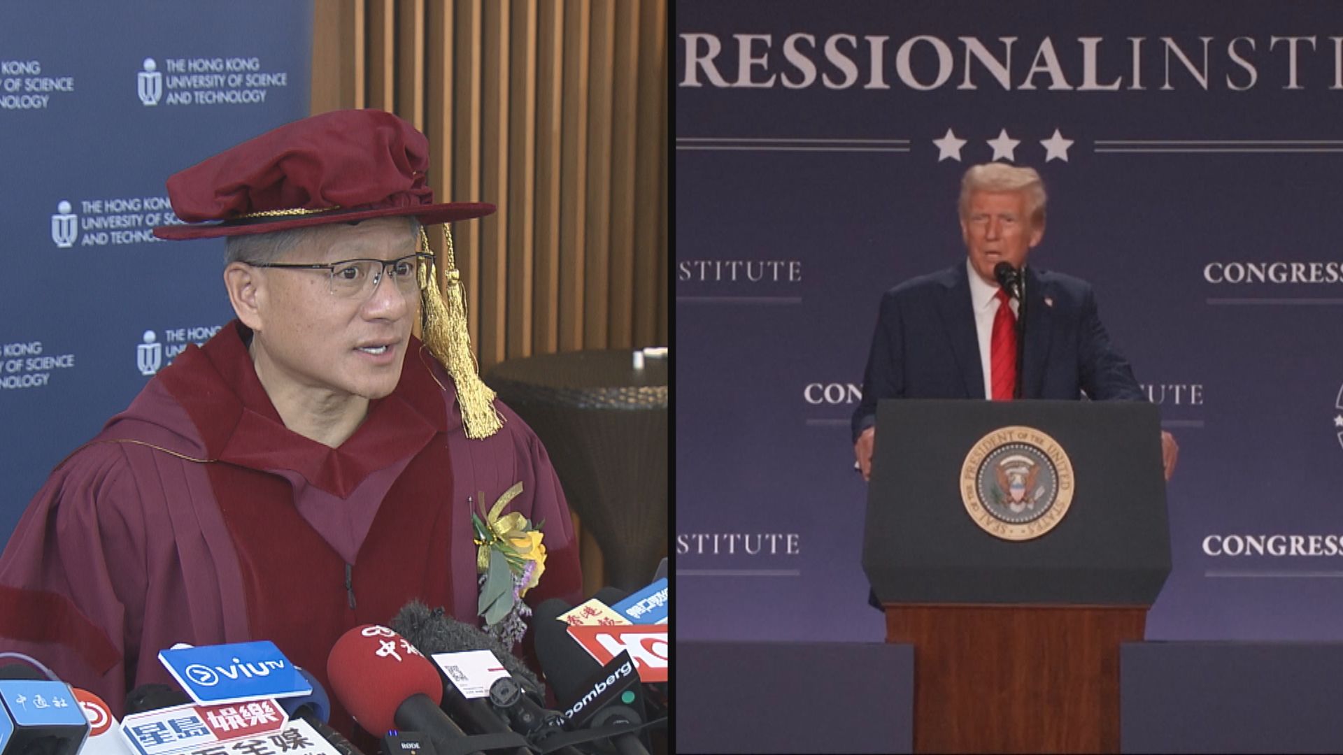 特朗普晤英偉達行政總裁黃仁勳　討論加強美國科技領導地位